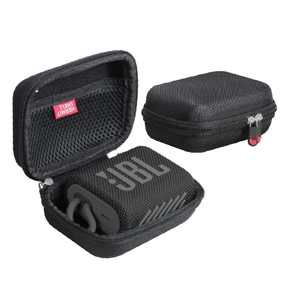 Hermitshell Hard Travel Case for JBL Go 3 Portable Bluetooth Speaker (Black)