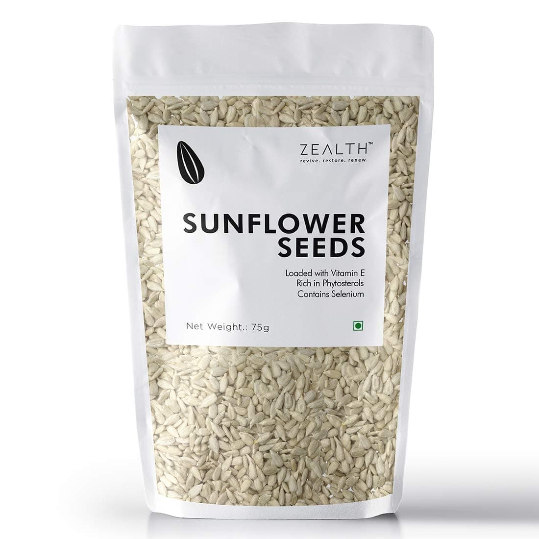 Zealth Sunflower Seeds - Unsalted | Without Shell - 75g