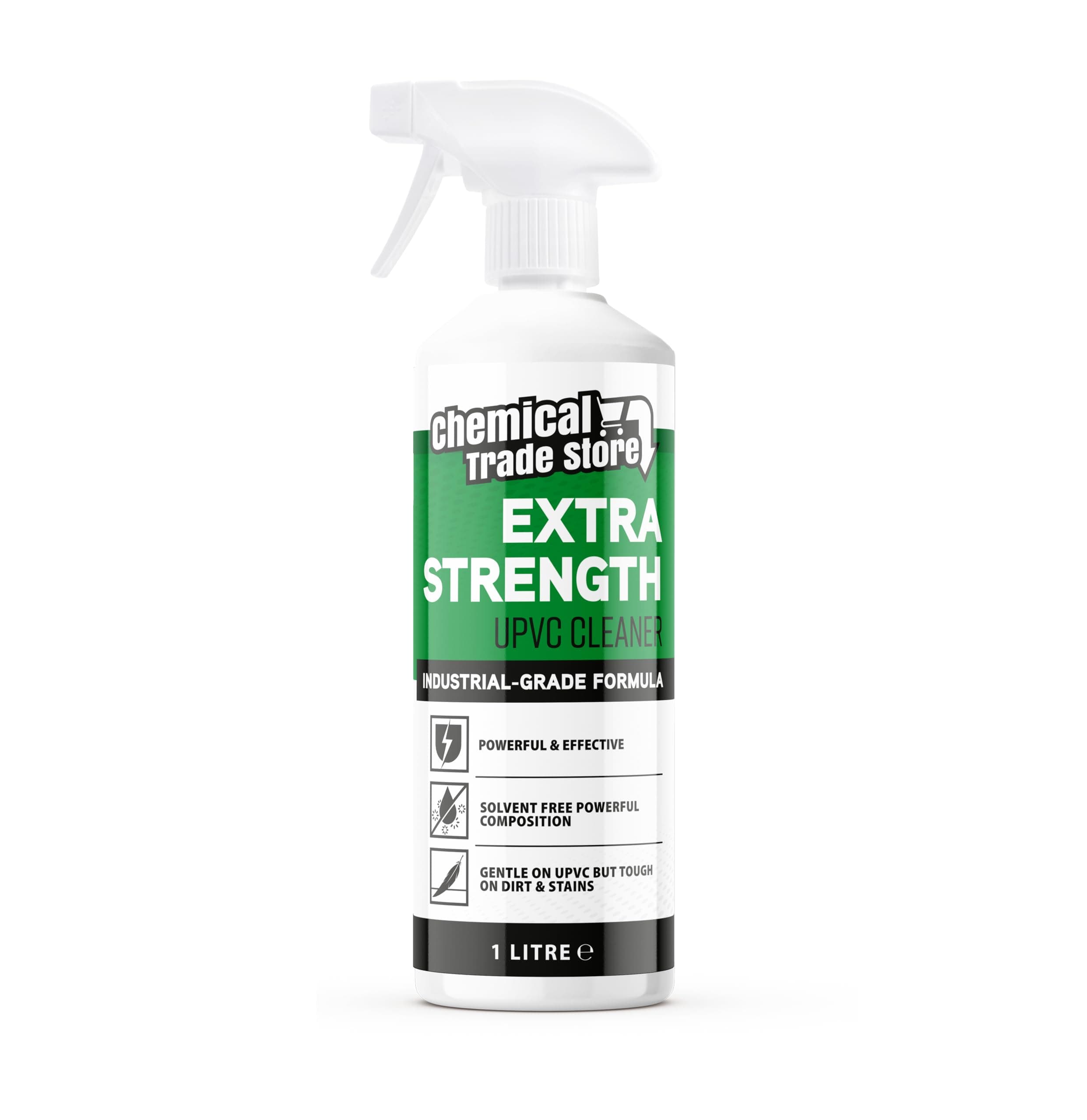 UPVC Cleaner for Hard Plastic, Doors, Gutters and Window Frames - Extra strength - 1 Litre