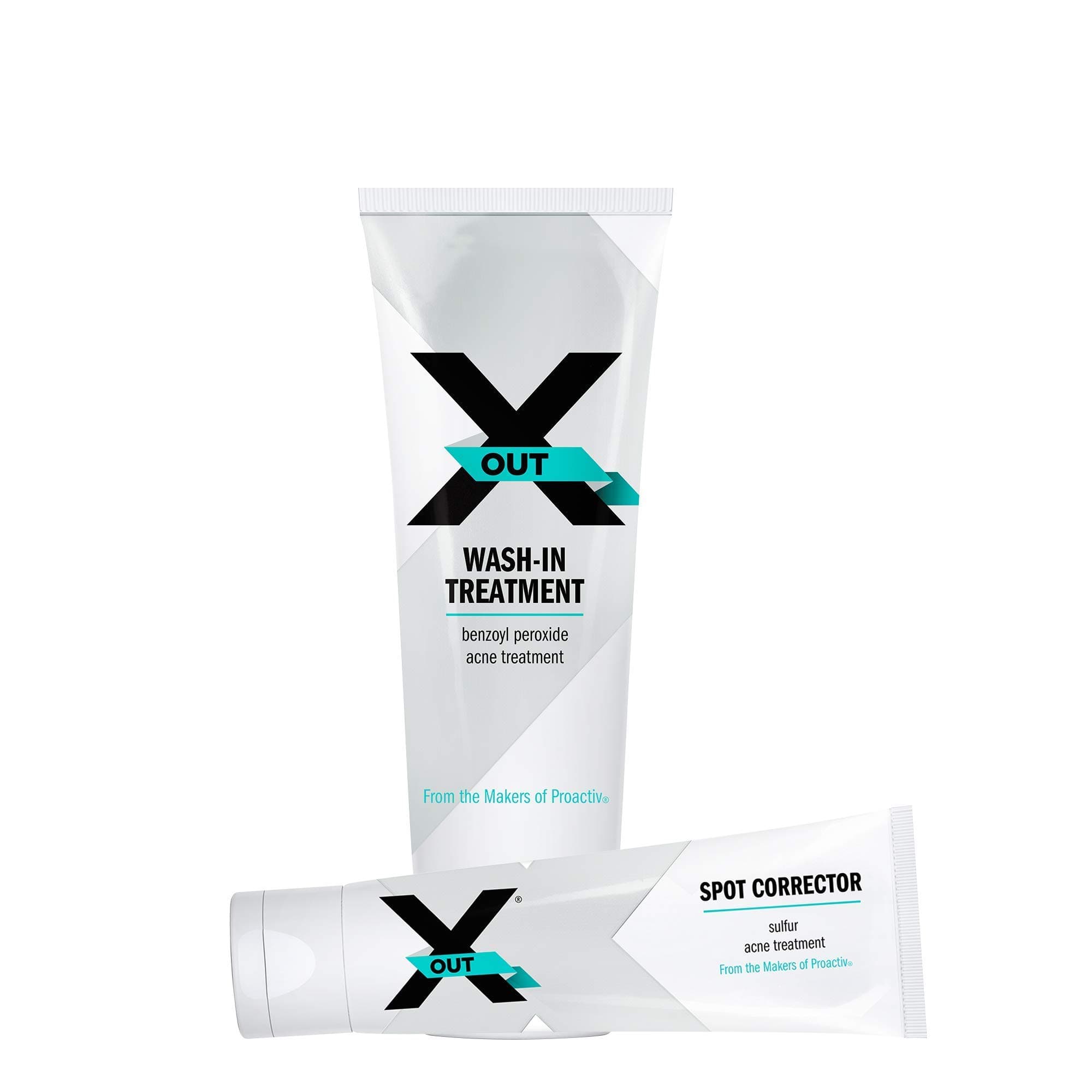 X Out Basic Wash-In Treatment with Bonus Spot Corrector Acne Treatment, 1 Set (Packaging May Vary)