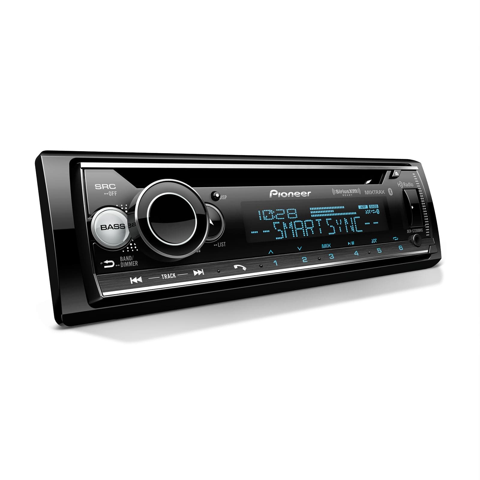 DEH-S7200BHS Audio CD Receiver and Bluetooth Car Stereo - Single Din, Amazon Alexa, HD Radio and Enhanced Audio Functions