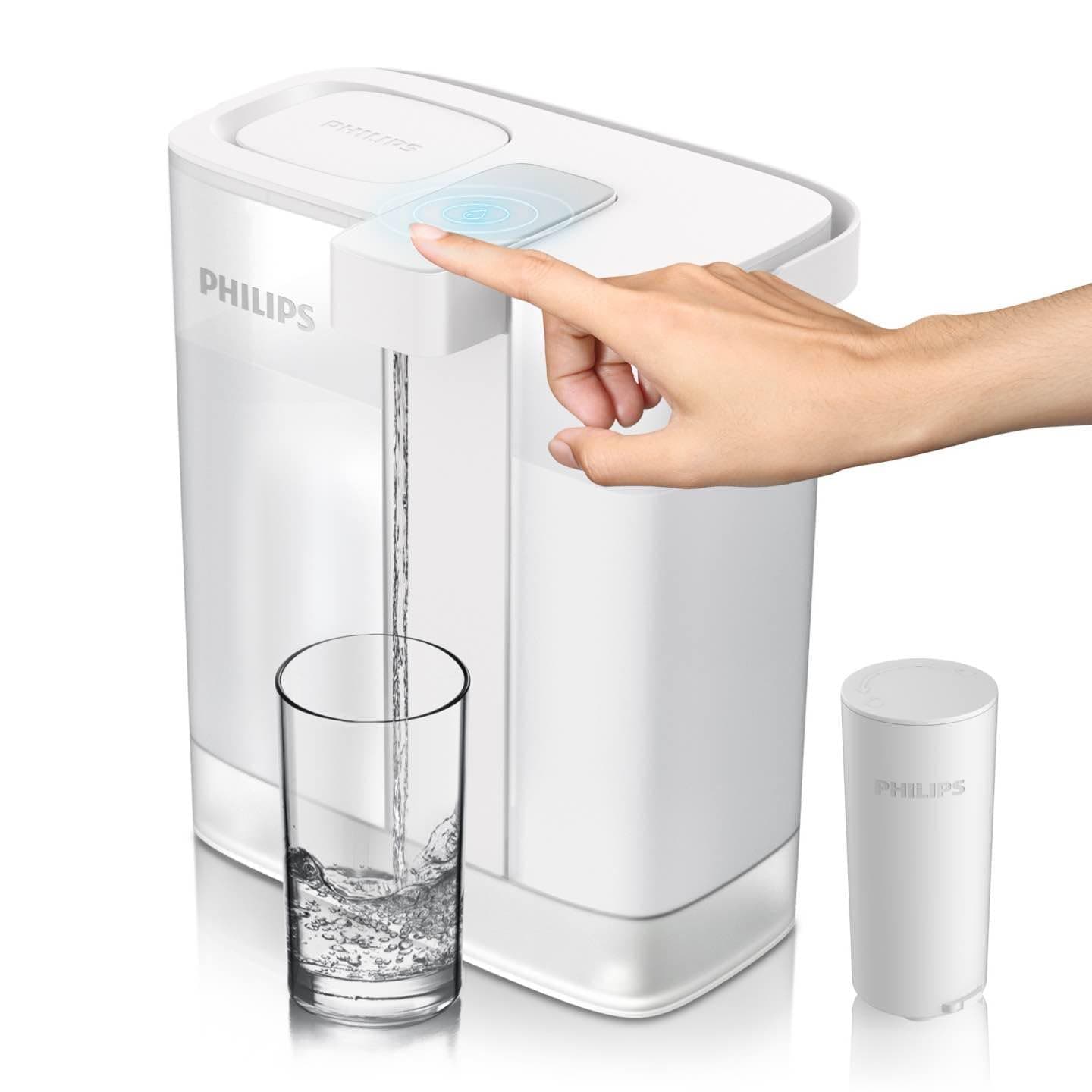 GoZero Next-gen Instant Water Filter Pitcher, Rechargeable Battery, Mirco-X Clean Technology, 3L 12 Cups, 1L/min Fast Flow, Countertop Filtered Water Purifier Jug for Tap Water, 3 Filters