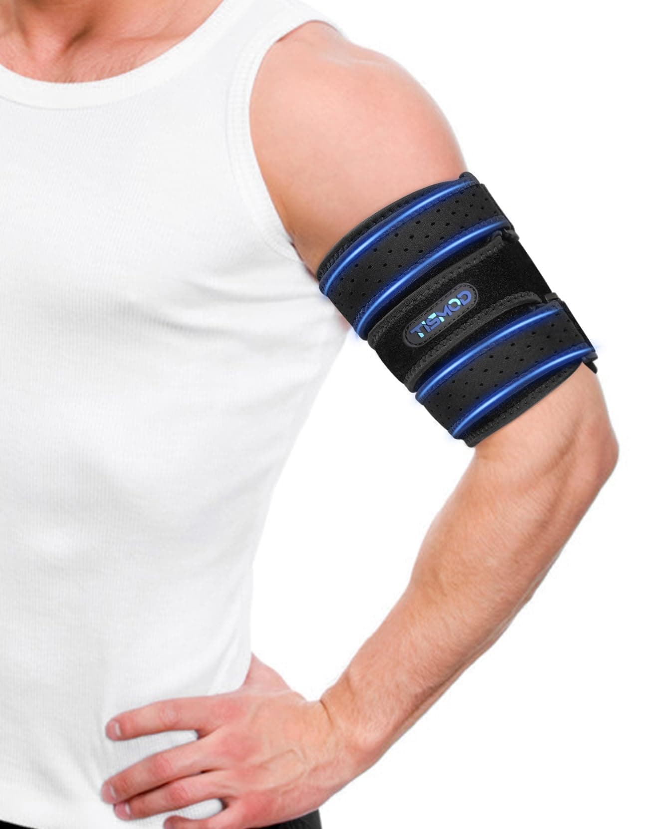 Bicep Tendonitis Brace Compression Sleeve Support,Upper Arm Brace Bicep Support Bands for Relief Pain, Muscle Strains Triceps & Bicep Wrap for Men&Women
