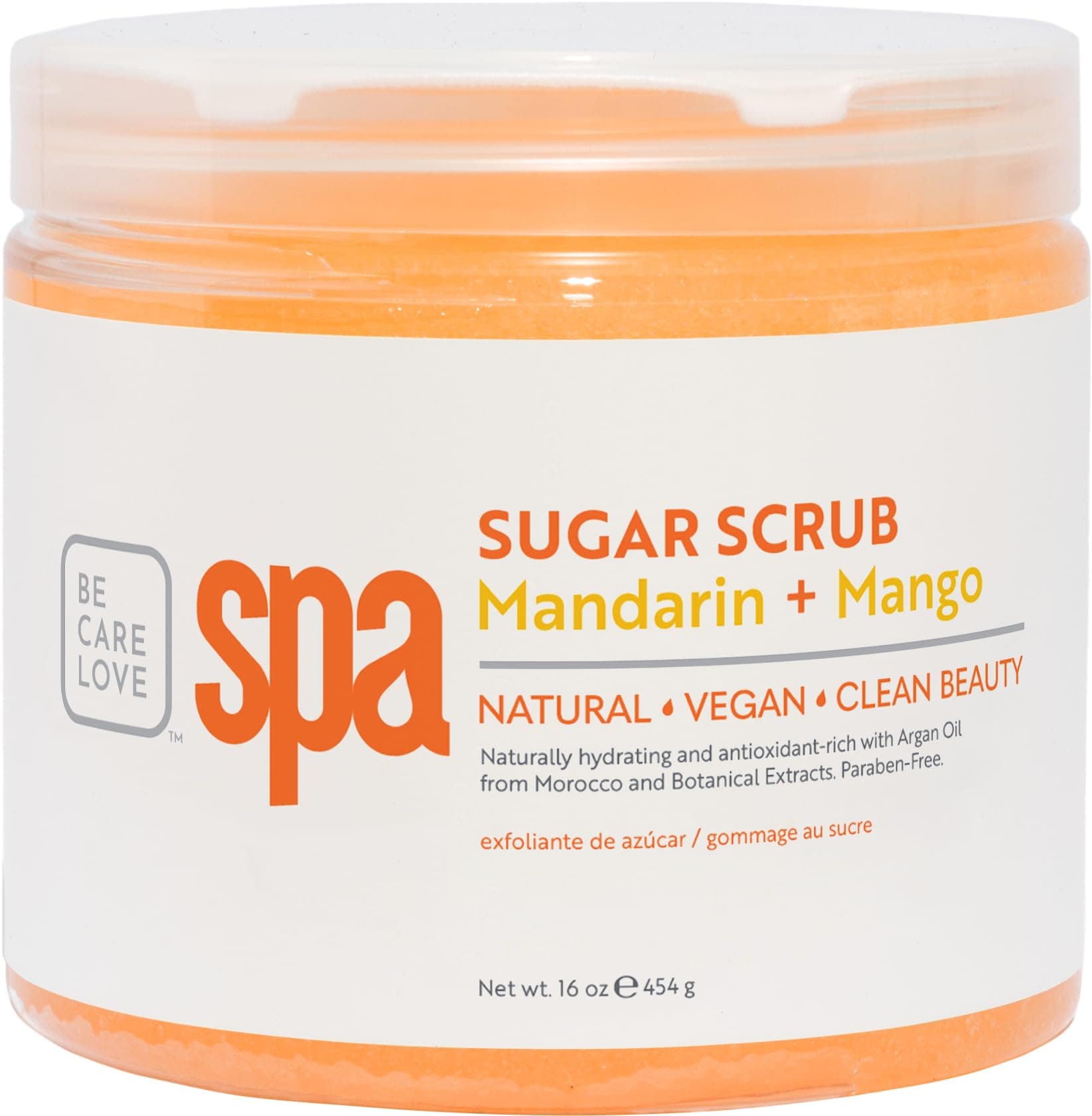 Mandarin and Mango Sugar Scrub, 16 Ounce