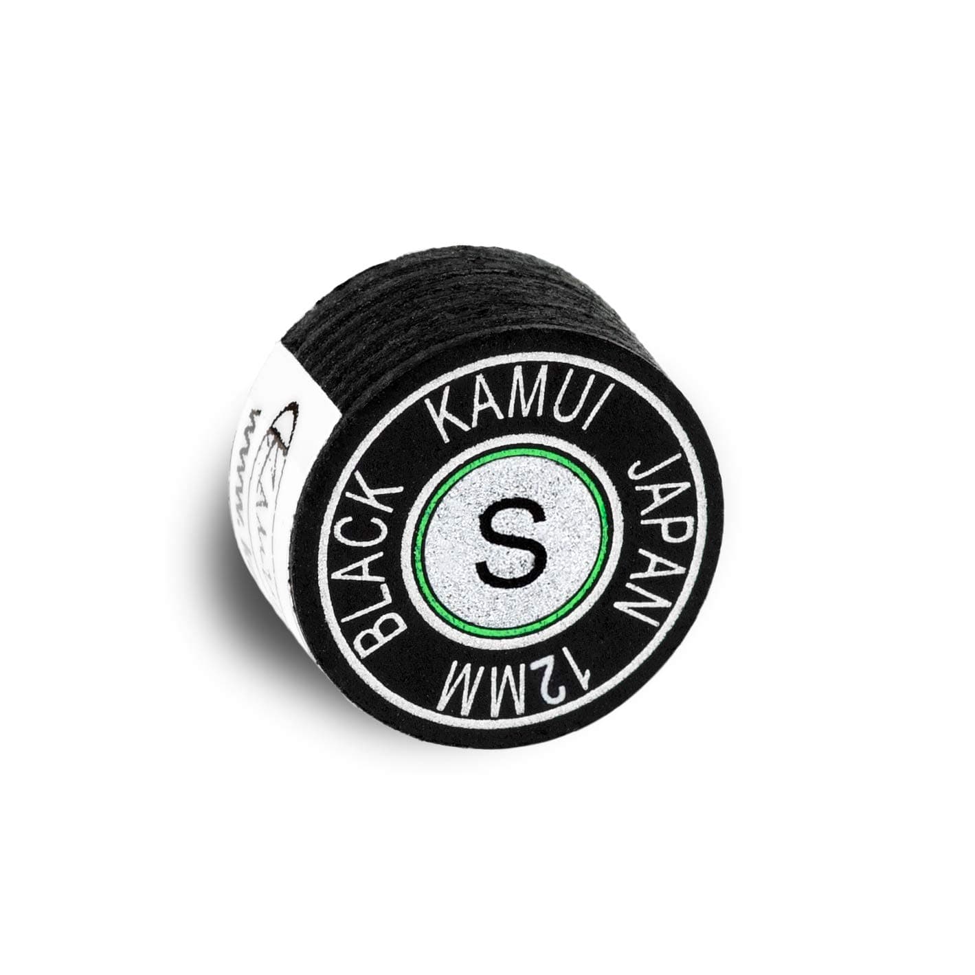 KAMUI Black Laminated Pool Billiard CUE TIP - 1 pc (Soft, 12 mm)