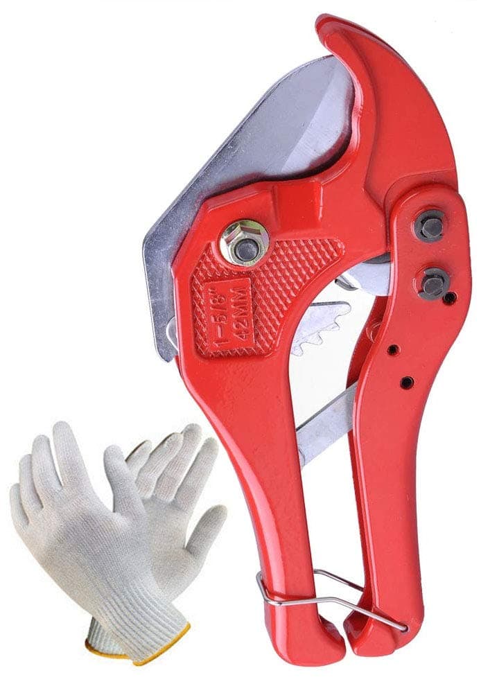 Digital Craft 42mm Pipe cut PVC Pipe Cutter 42Mm Efficiently Cuts Pvc and Rubber Hoses Cutter With Safety Hand Gloves