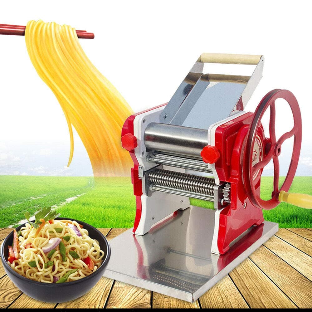 Pasta Maker Machine,Multi-functional Manual Noodle Pasta Dumpling Skin Maker Machine Press Noodle Machine Perfect for Spaghetti, Fettuccini, Lasagna or Dumpling Skins