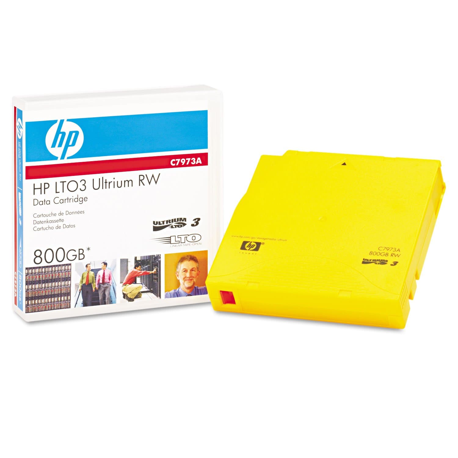 HP C7973A 400/800GB LTO-3 Ultrium Re-Writeable Data Cartridge-Gold