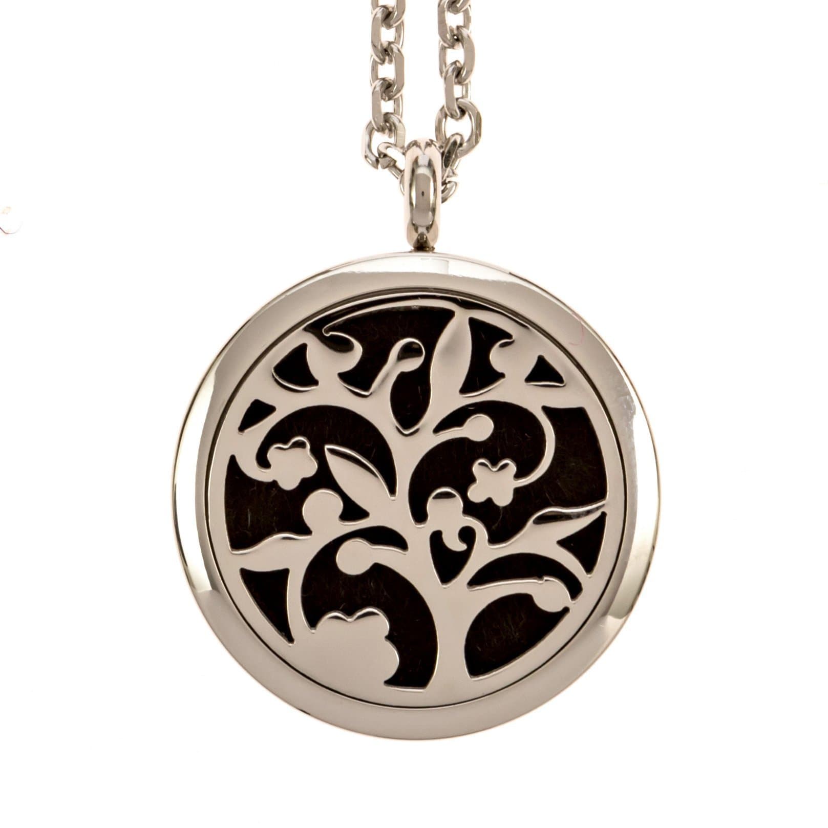 Aspen Mountain Goods Aromatherapy Diffuser Necklace - Best Essential Oil Locket - Perfect Pendant with 22" Adjustable Chain & 5 Felt Pads - Beautiful Jewelry Which Benefits Your Health