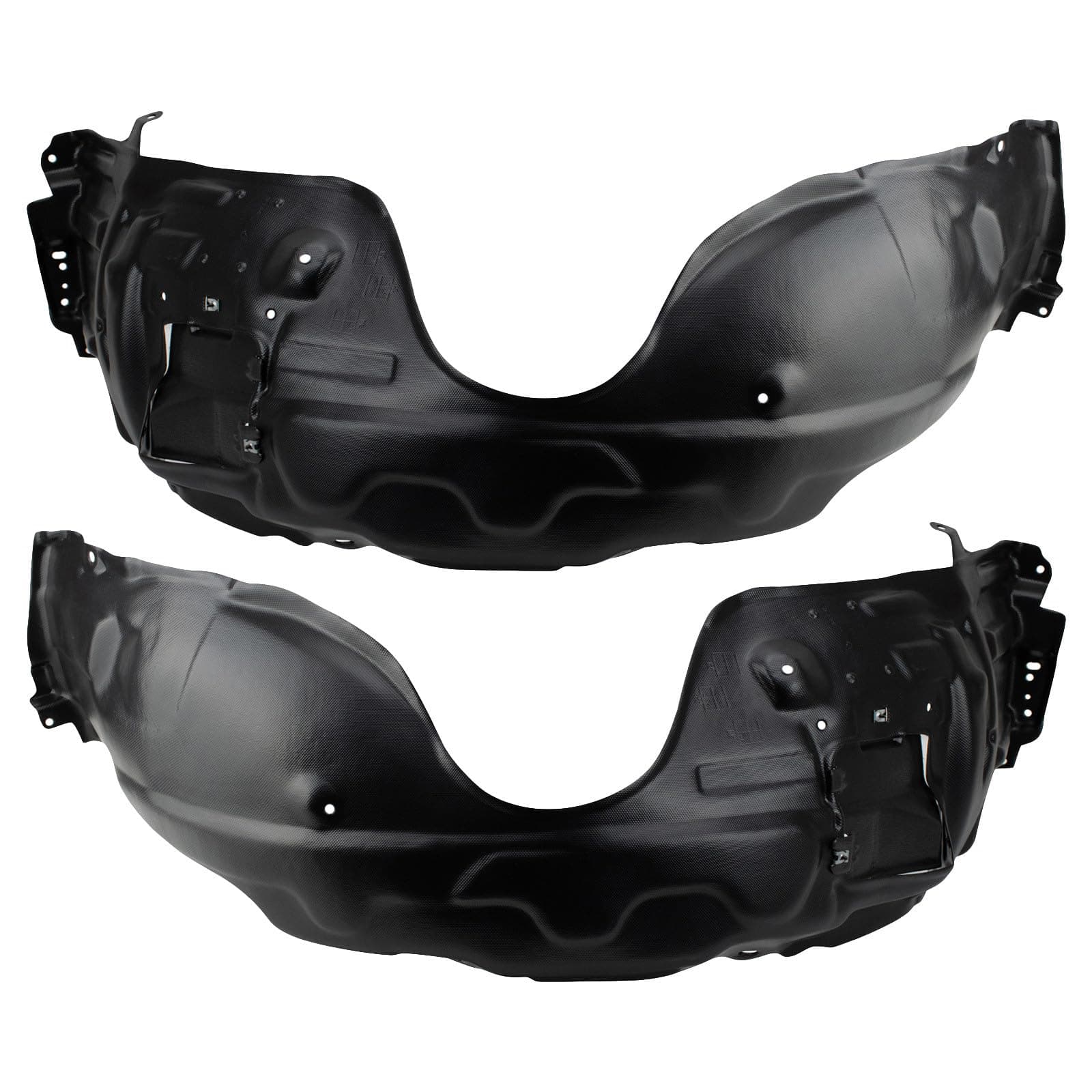 TRQ Front Inner Fender Liner Set Compatible with 2007-2009 Lexus ES350 LX1250116 LX1251116