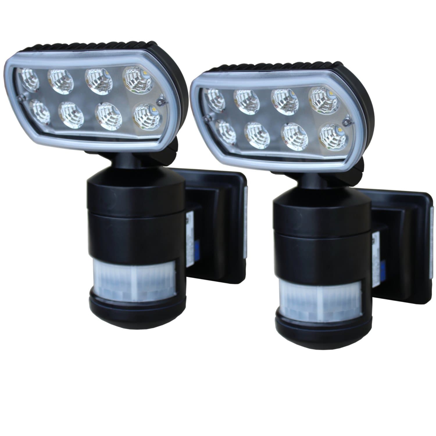 Versonel Nightwatcher Pro 8 LED Security Motion Track Light, 2 Pack VSLNWP502B2P