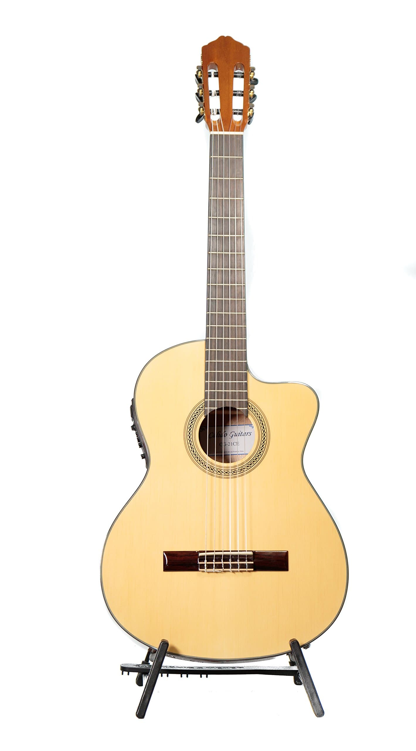 Calido 21-CE, Nylon String, Spruce Top, Classical Acoustic Electric Guitar