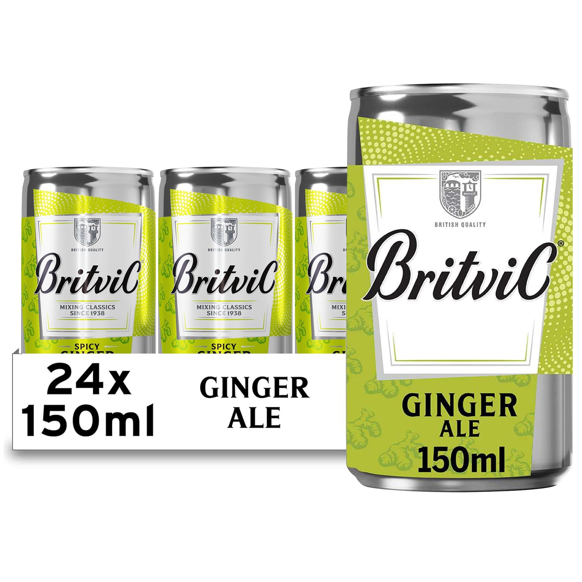 Britvic Ginger Ale, 24 x 150ml Can