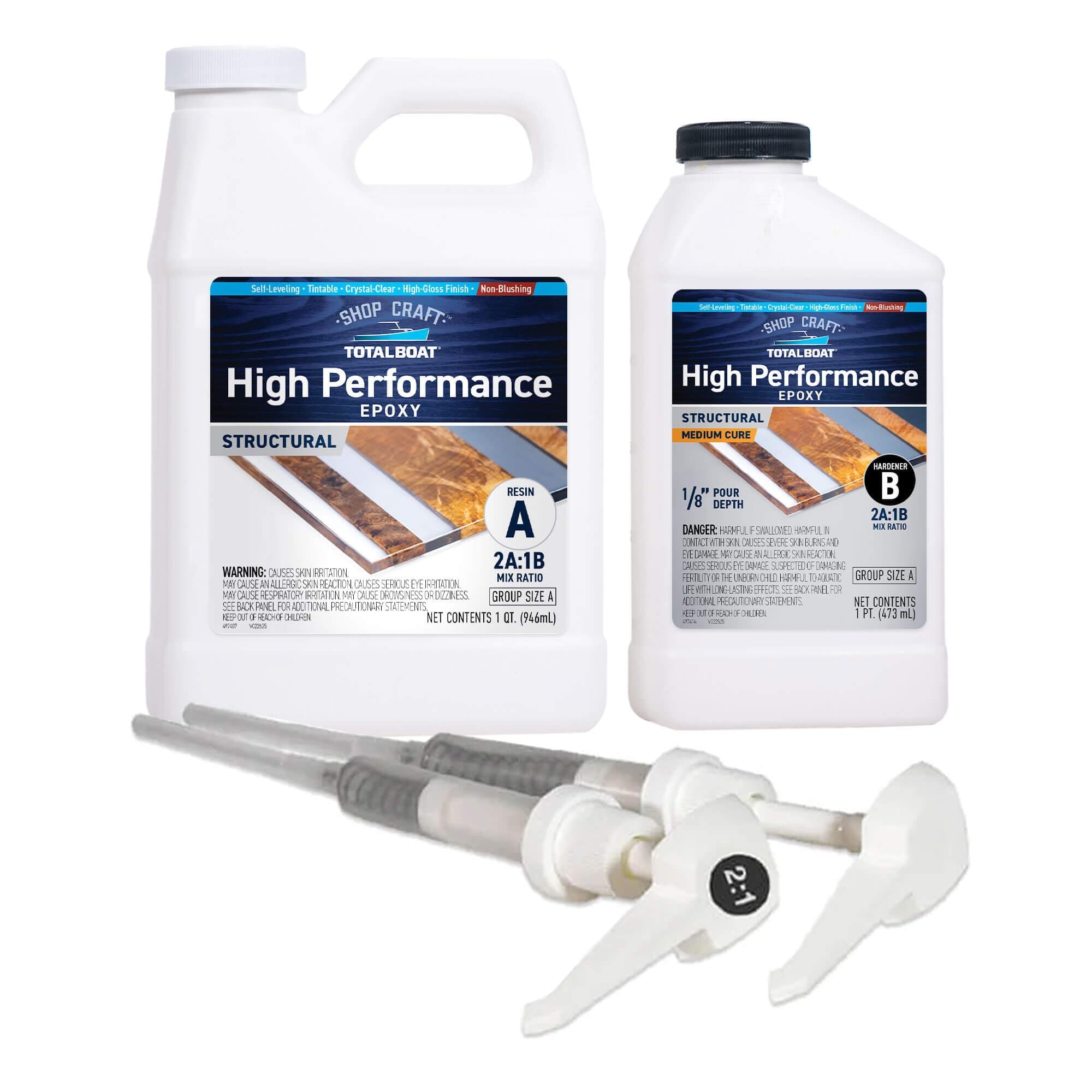TotalBoat 2:1 High Performance Epoxy Kits (Quart, Medium)