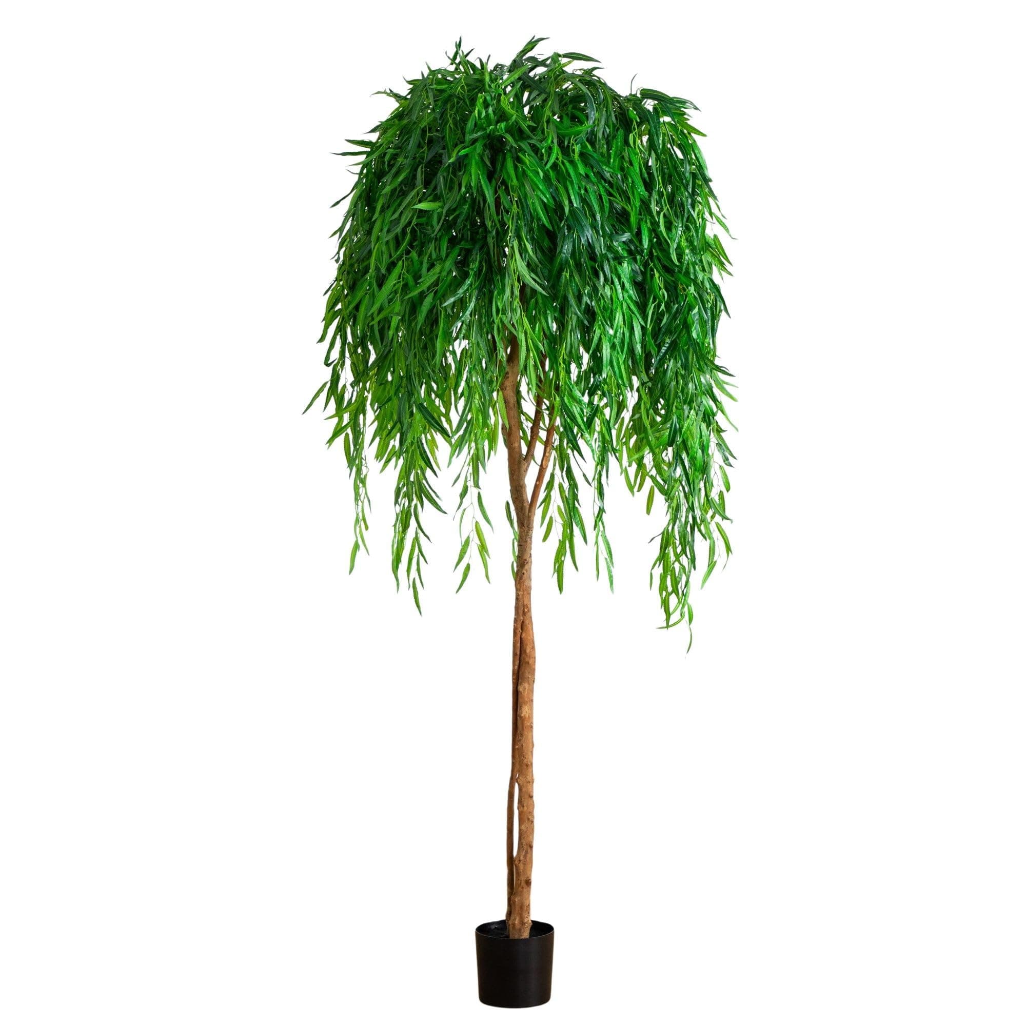 Nearly Natural 7ft. Willow Artificial Silk Trees, Green