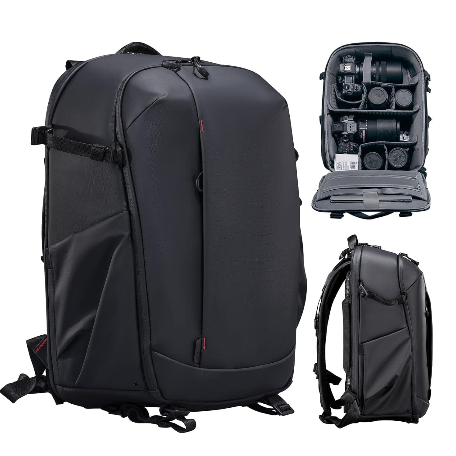 ULANZI BP09 Traker Camera Backpack 22 L Versatile Camera Travel Bag Quick Access Well Organized, Black