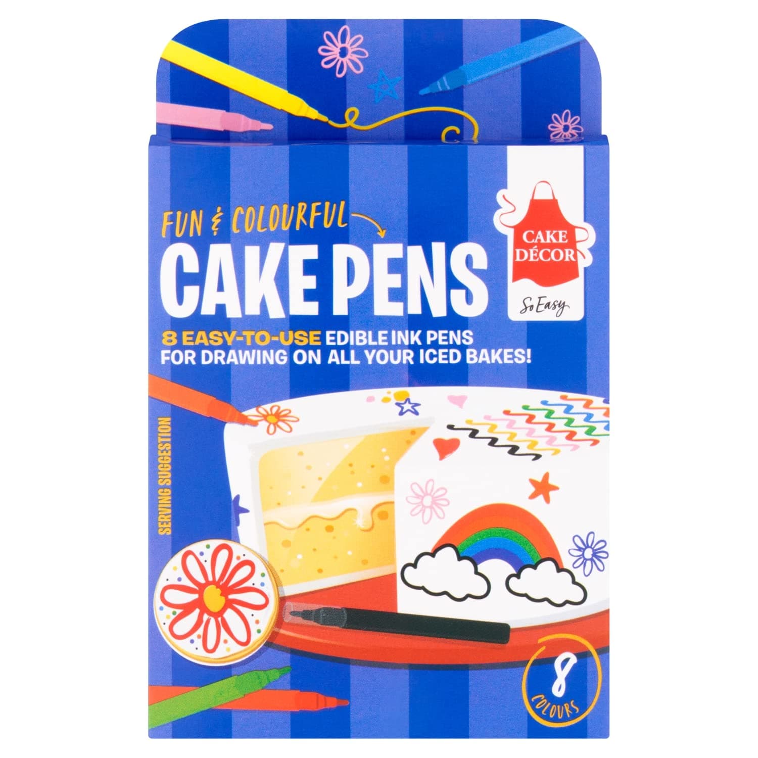 Cake Decor Cake Pens Pack of 8 1ea