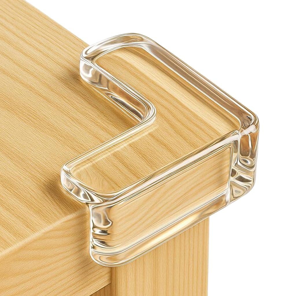 8 Pack Corner Protector Baby, Clear Coner Guard Furniture Corner & Edge Safety Bumpers Cushion for Table Edges & Sharp Coners, Baby Proofing, L Shaped