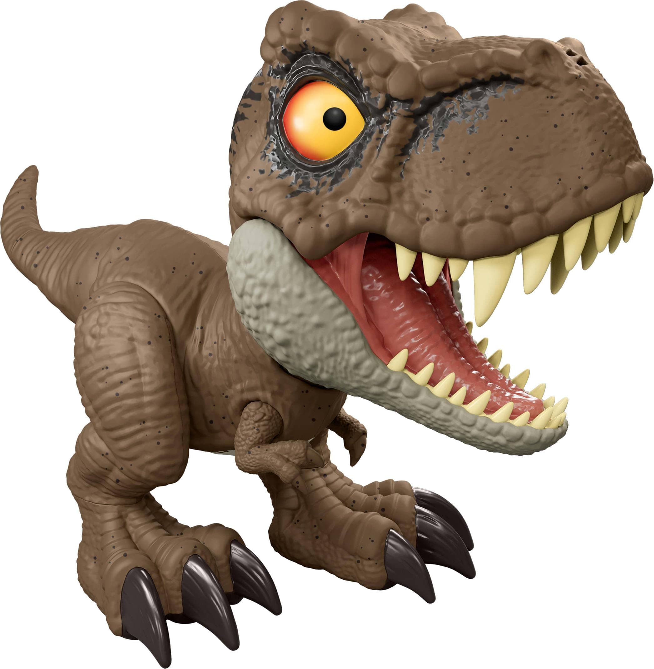 Jurassic World T-Rex Roar Command Talking Dinosaur with Tail Activated Attack and Roar, Record Your Voice in the Language of Dinosaurs, Toy for Kids, 4+ Years, JCW01