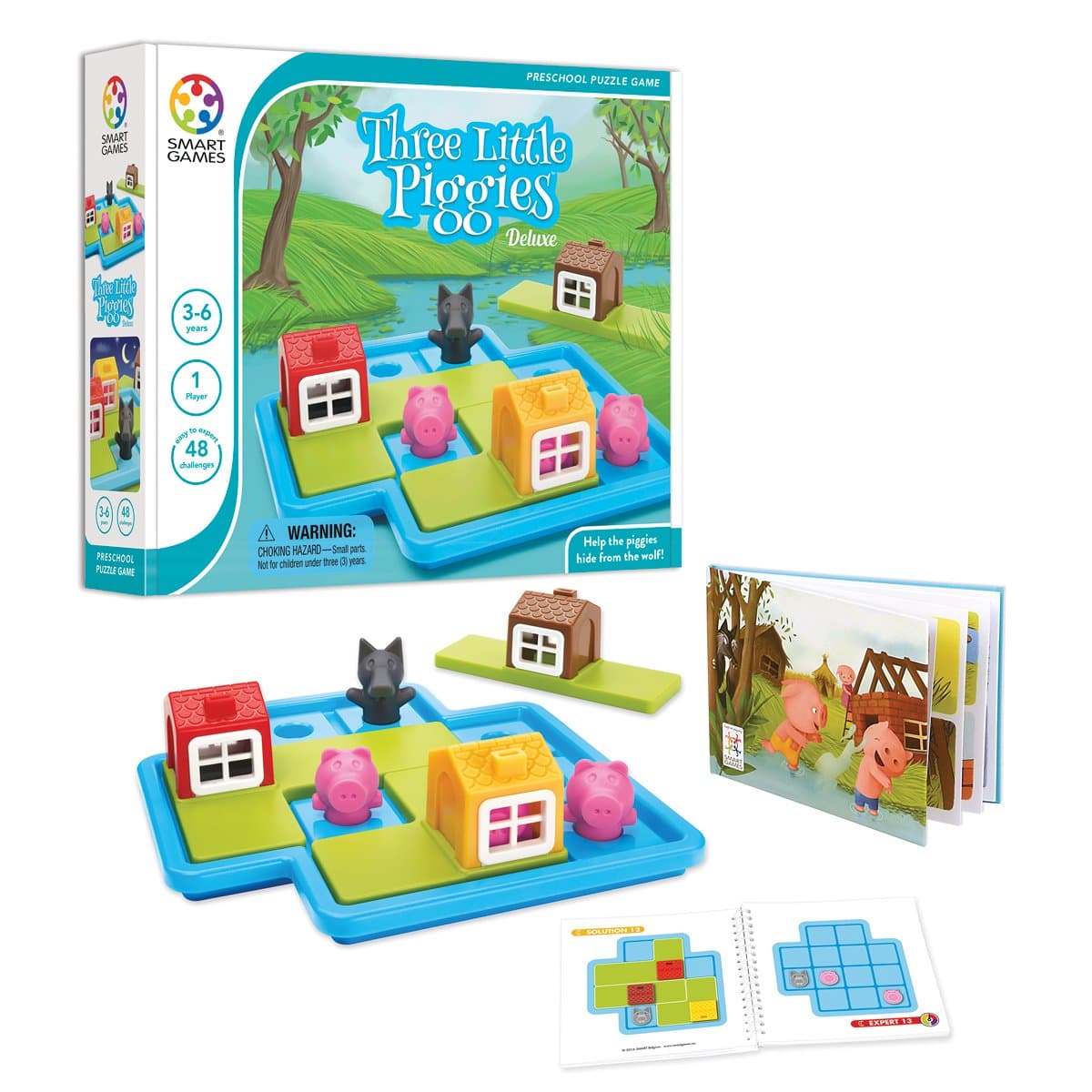 Smartgames Three Little Piggies - Deluxe (48 Challenges)