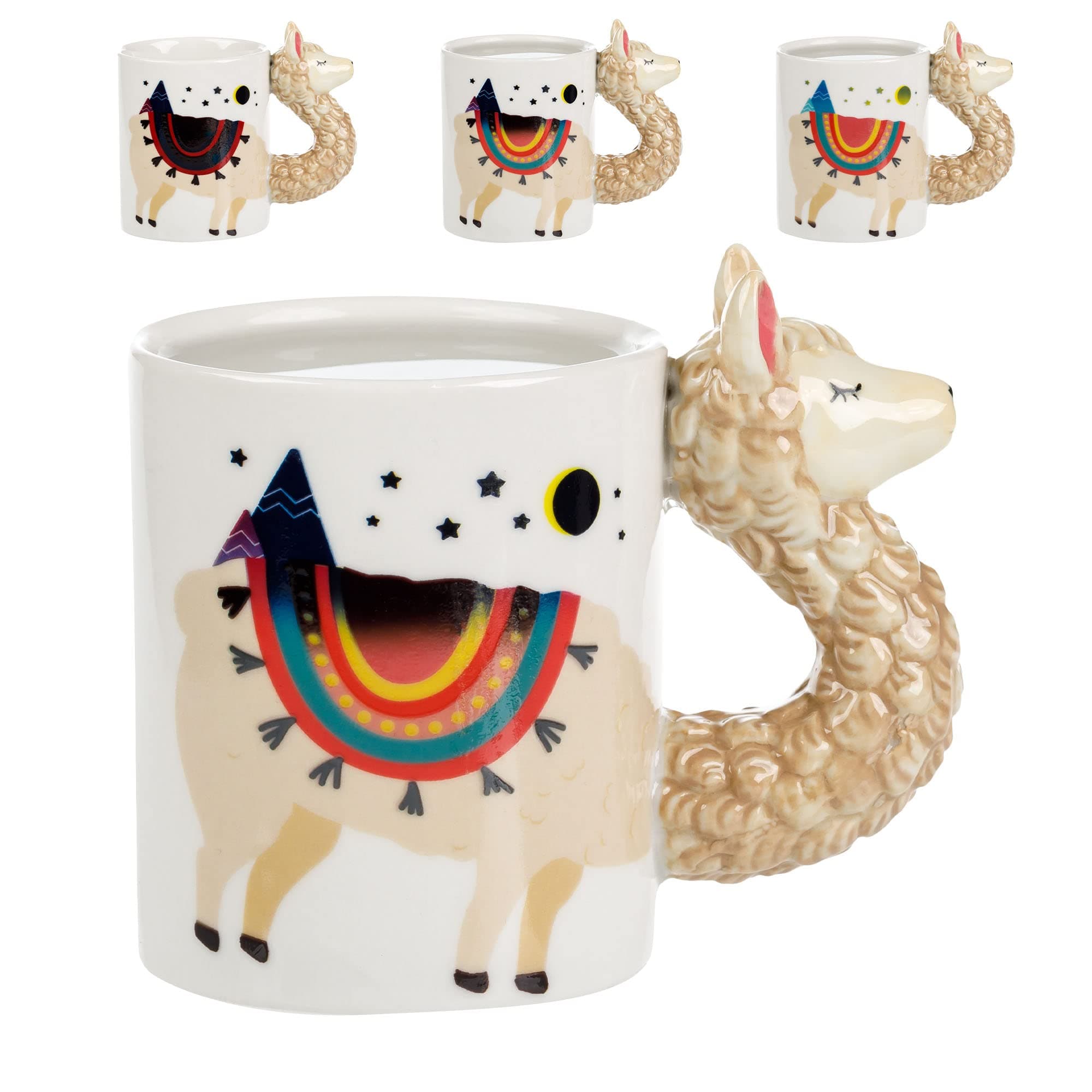 infloatables Llama Color Changing Coffee Mug - Add A Touch Of Fun With This Ceramic Mug - Valentines Day Gifts for Him/Her - Perfect For Llama Lovers - Built To Last - Add Personality To Your Desk