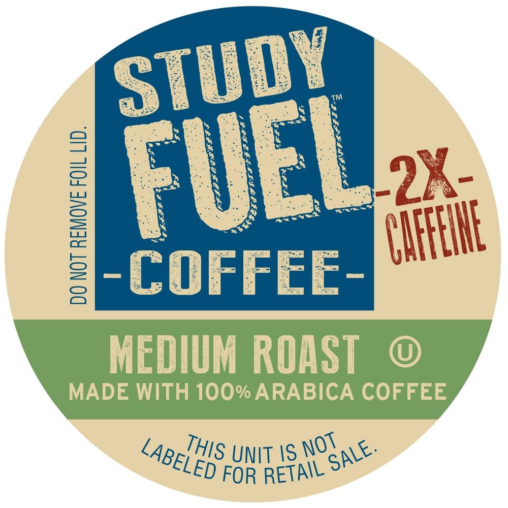 Study Fuel Medium Roast Coffee, 12 Count (Pack of 2) (Compatible with 2.0 Keurig Brewers)