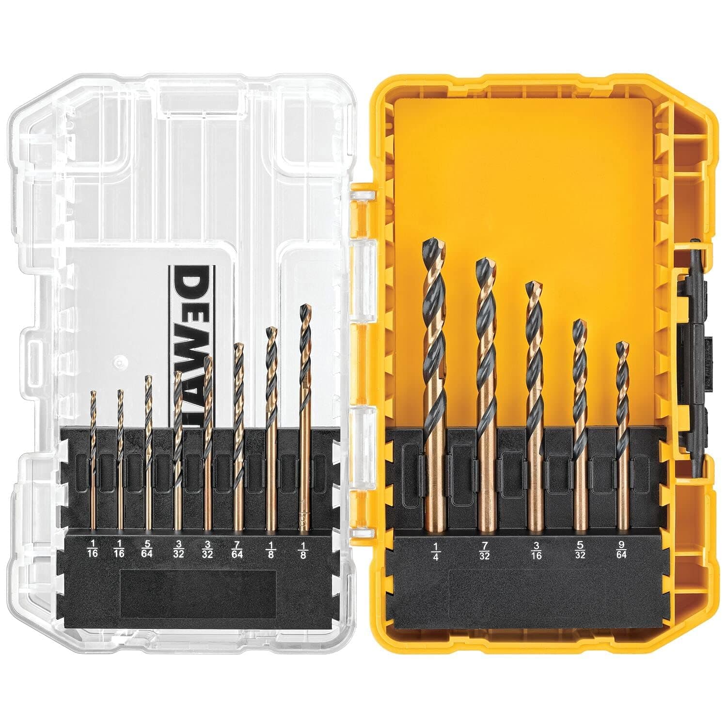 Black Oxide Drill Bit Set with Pilot Point, 13-Piece (DW1163)