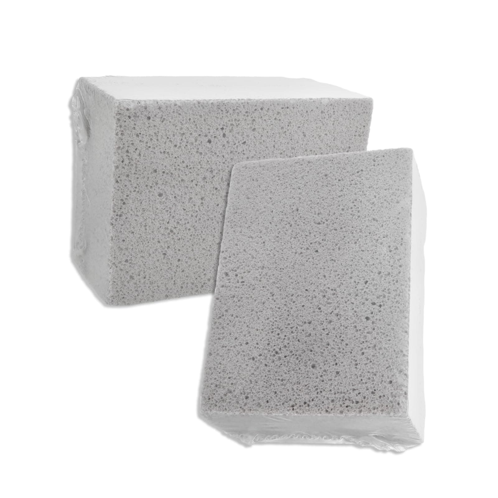 Sibba2PCS Grill Cleaning Brick Blocks, Magic Pumice Stone Griddle Scraper, Heavy Duty Grill Griddle Cleaning Stone Brick for Grill, Removing Stains BBQ, Flat Top Cookers, Utensils, Bathtub & Sink