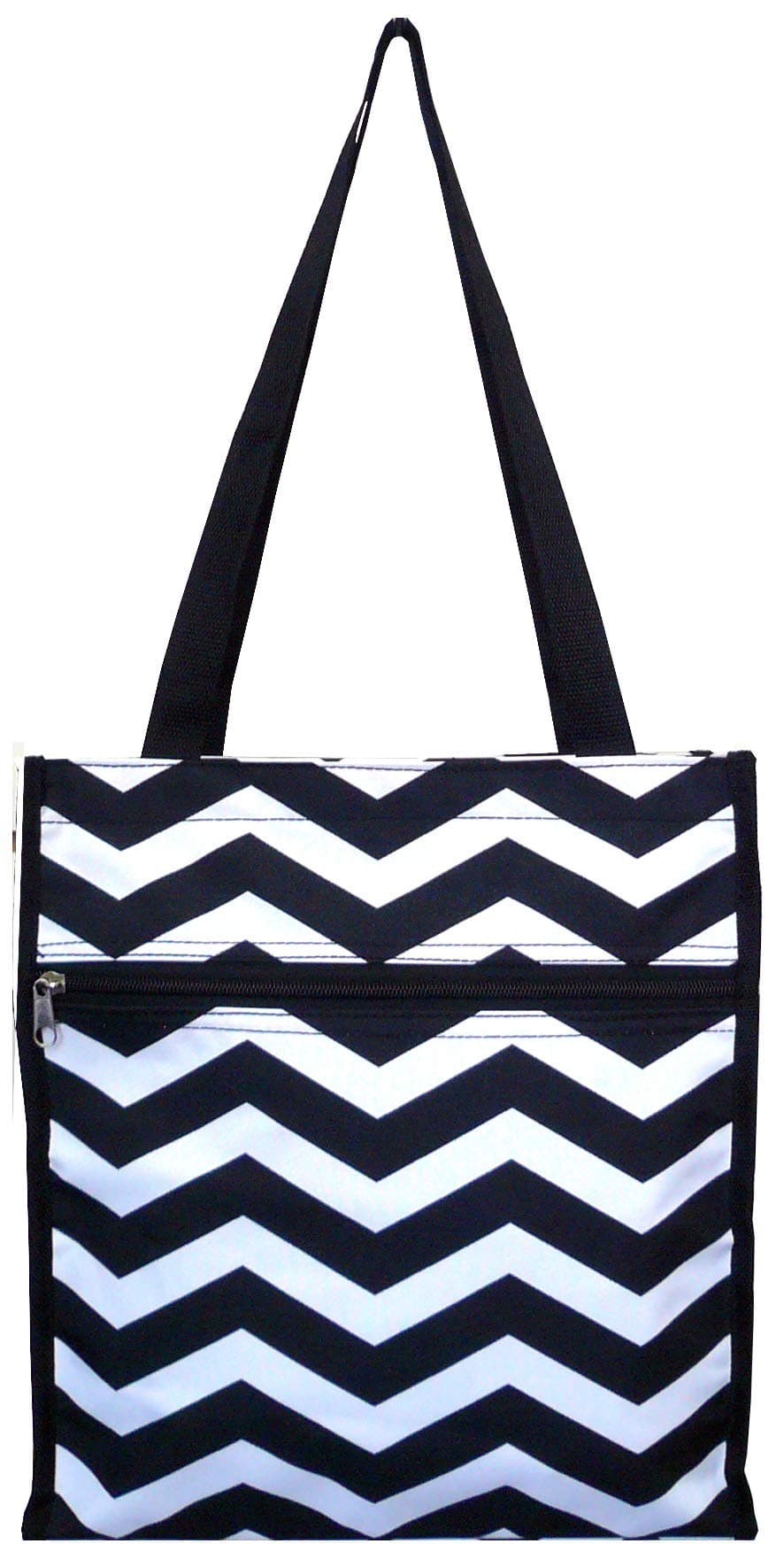 Chevron Tote Bag (Black White)