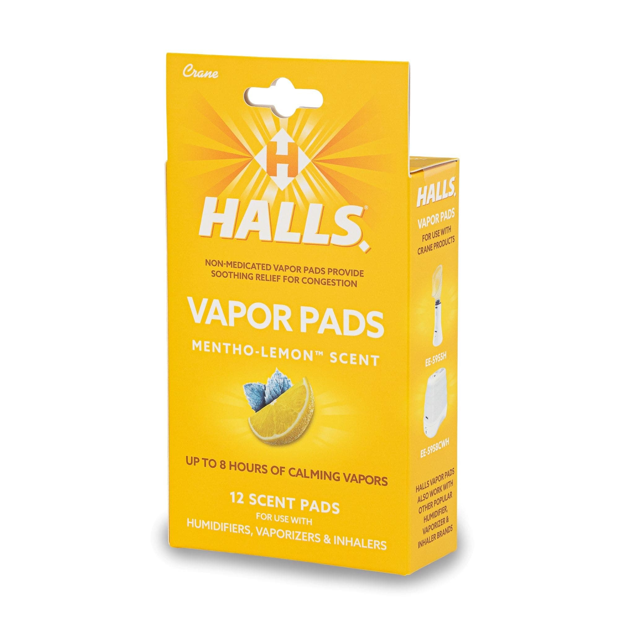 Halls Scented Vapor Pads, Yellow