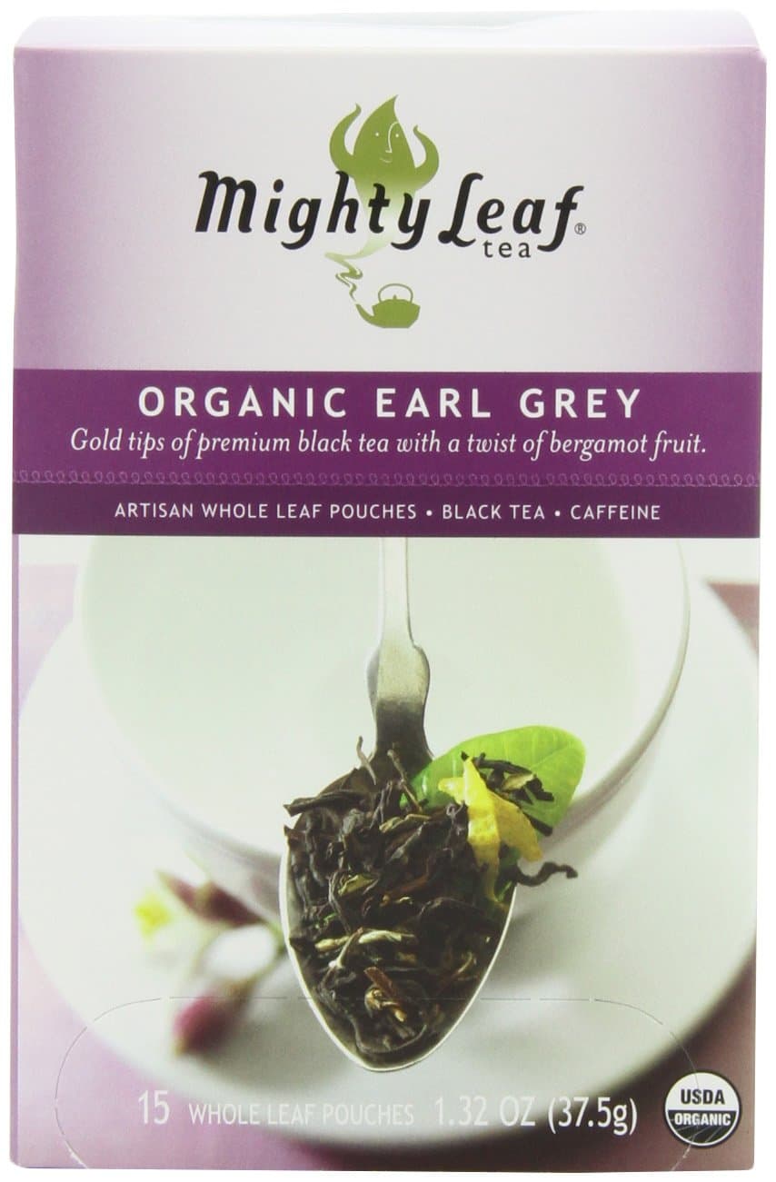 Mighty Leaf Organic Earl Grey Black Tea – 45 Count (15 Silken Tea Bags per Box, Pack of 3) – Smooth, Aromatic Whole Leaf Black Tea with Bergamot – USDA Organic – Packaging May Vary