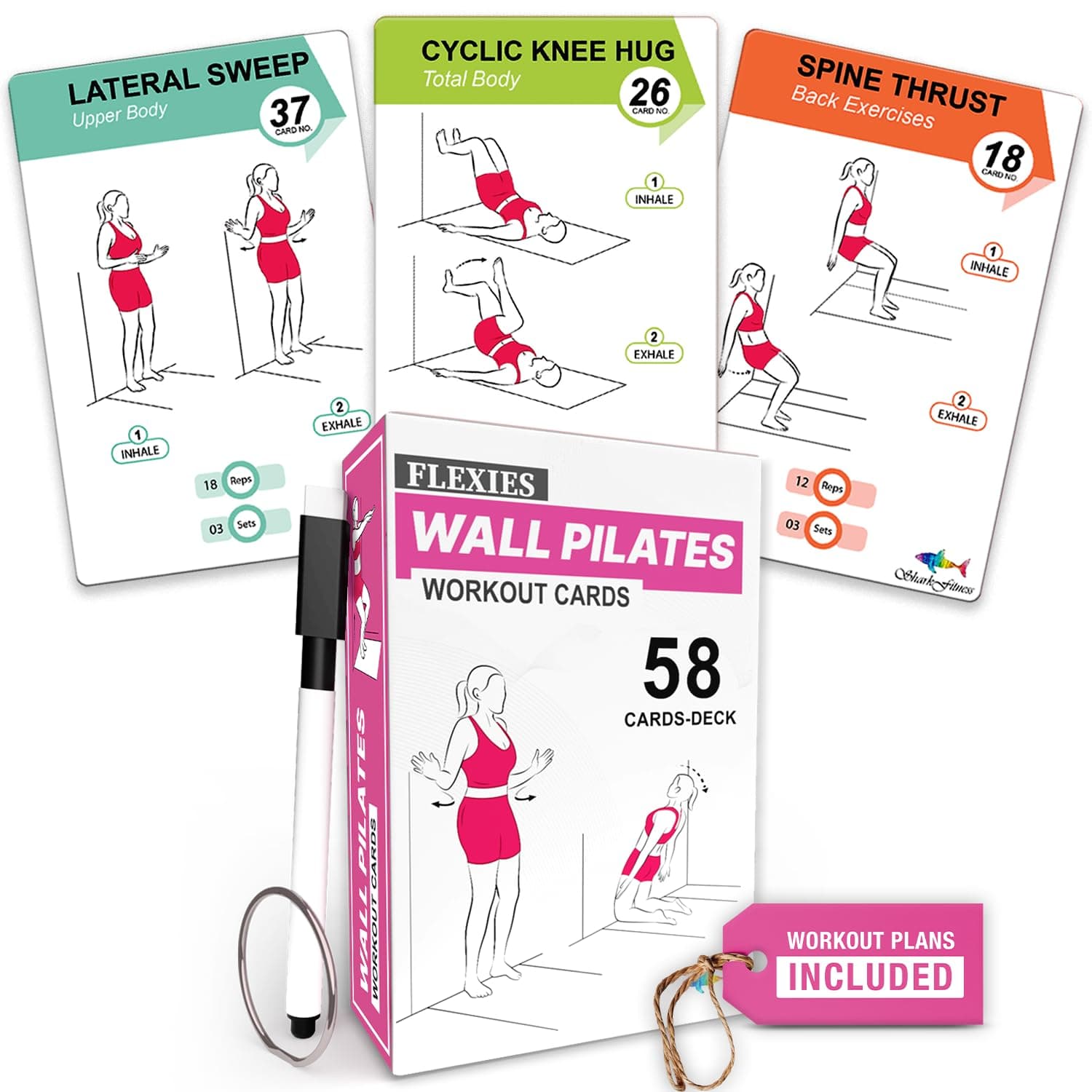 Wall Pilates Workout Cards