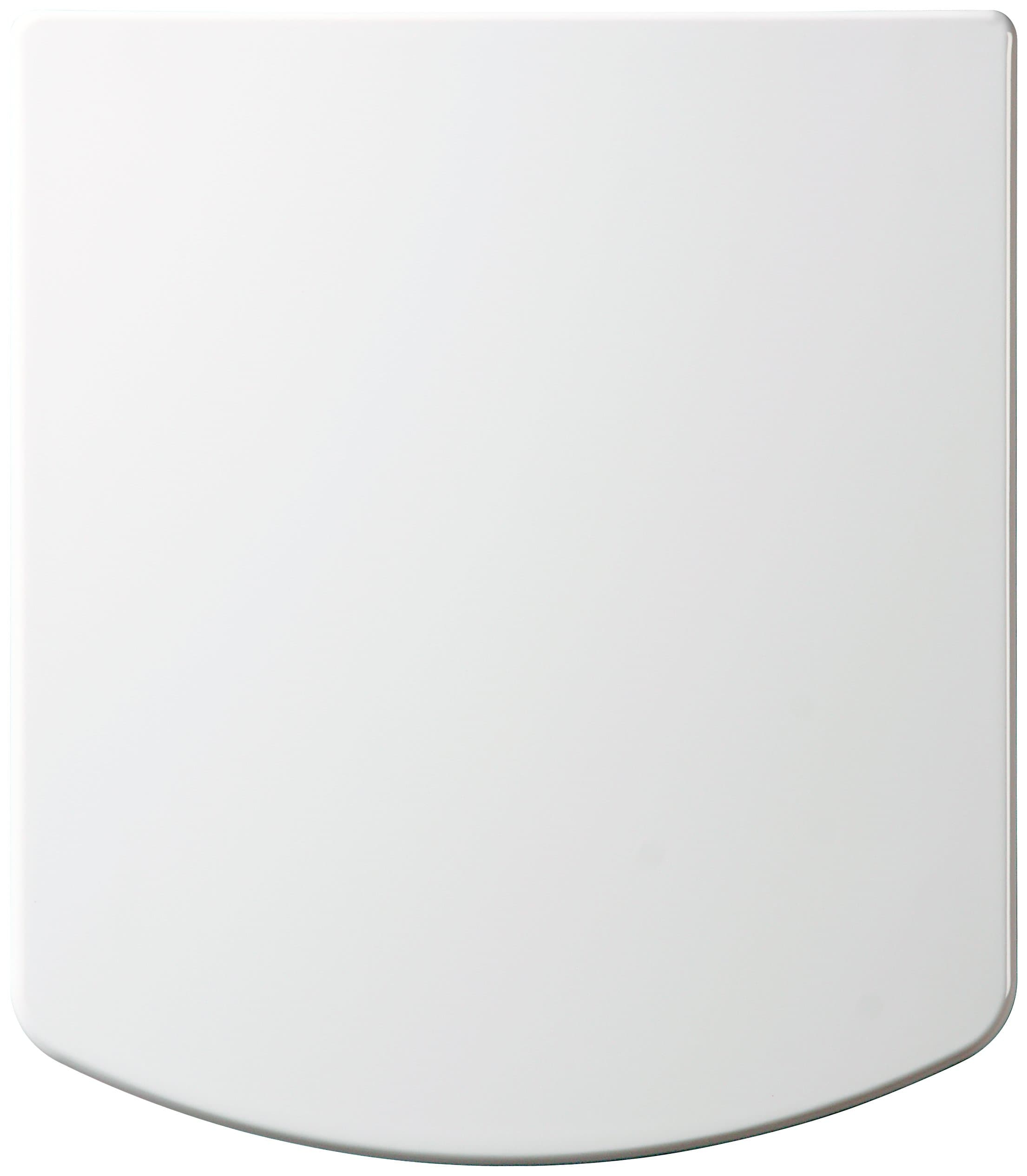 Square Smiley D Shape One Button Quick Release Soft Close White Toilet Seat