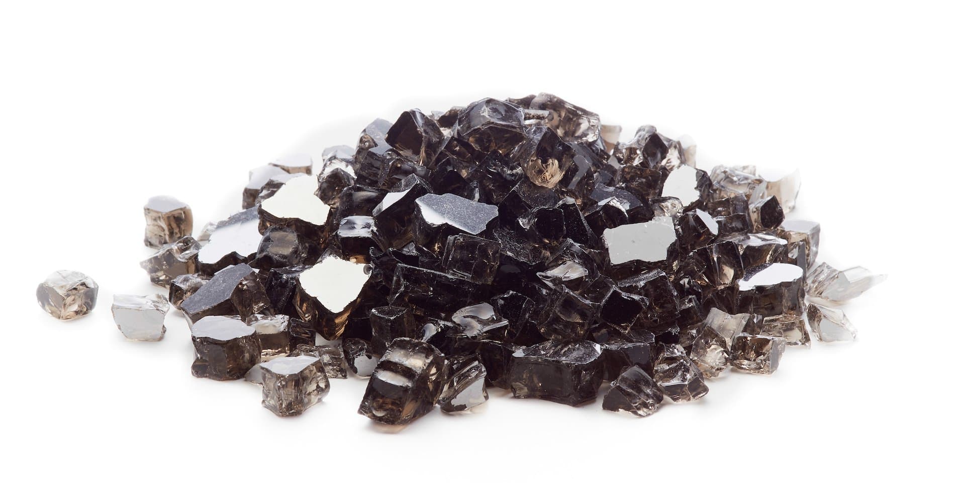 Exotic Fire Glass | Bronze Reflective Fire Pit Glass | 25 Pound Bag | Medium 1/2 Inch Glass Size | Perfect for Any Natural Gas or Propane Outdoor Fire Pit