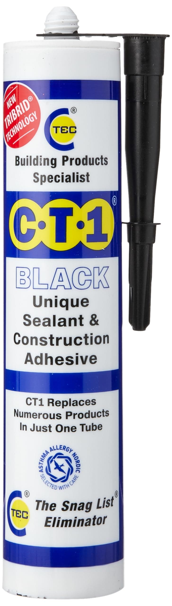 CT1, Black Adhesive Sealant 290ml