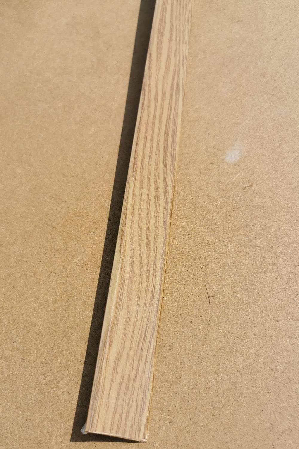 Medium Oak Laminated Floor Edge Trim Adhesive 10 x 2mtr = 20mtrs Alternate to Scotia