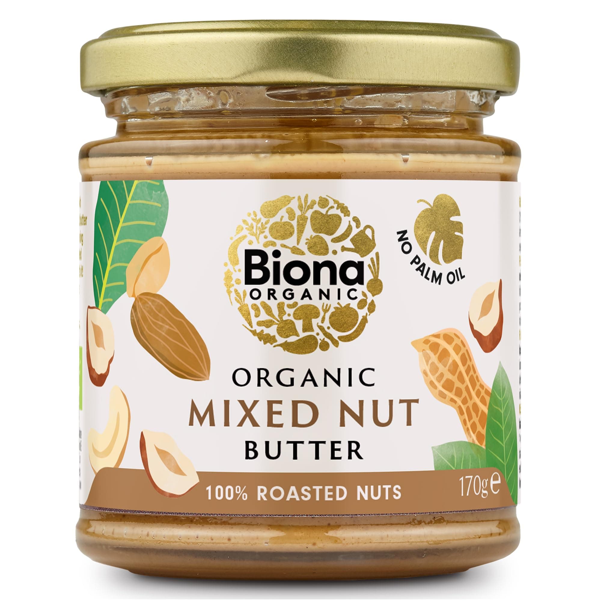 Organic Mixed Nut Butter, 170g
