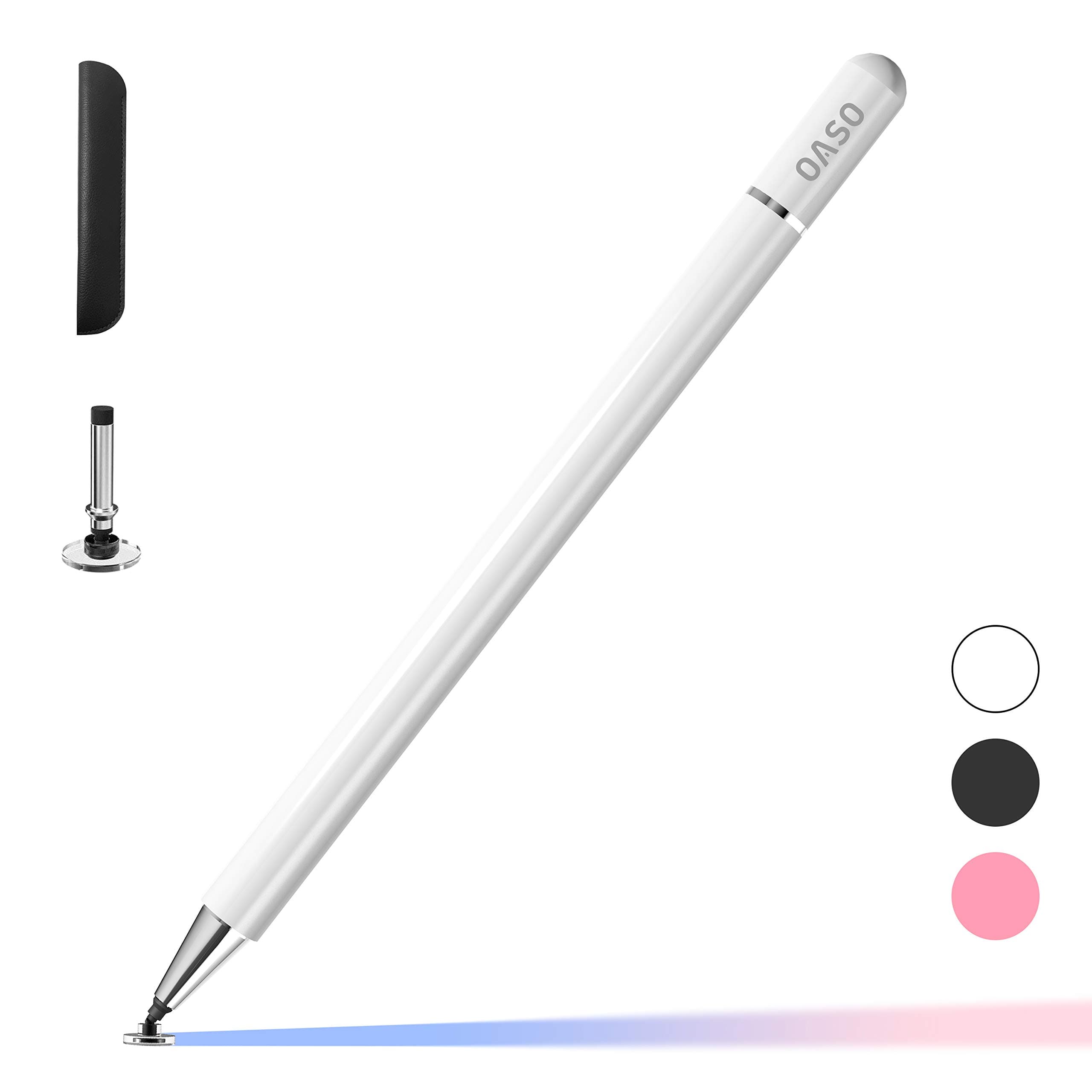 Stylus Pen for Touch Screens, Disc Tip & Magnet Cap Styli Pencil Compatible with Apple iPad pro/iPad 6/7/8/9/iPhone/Samsung Galaxy Tab A7/S7/Fire HD 7/8/10 Plus Tablet/All Touch Devices.