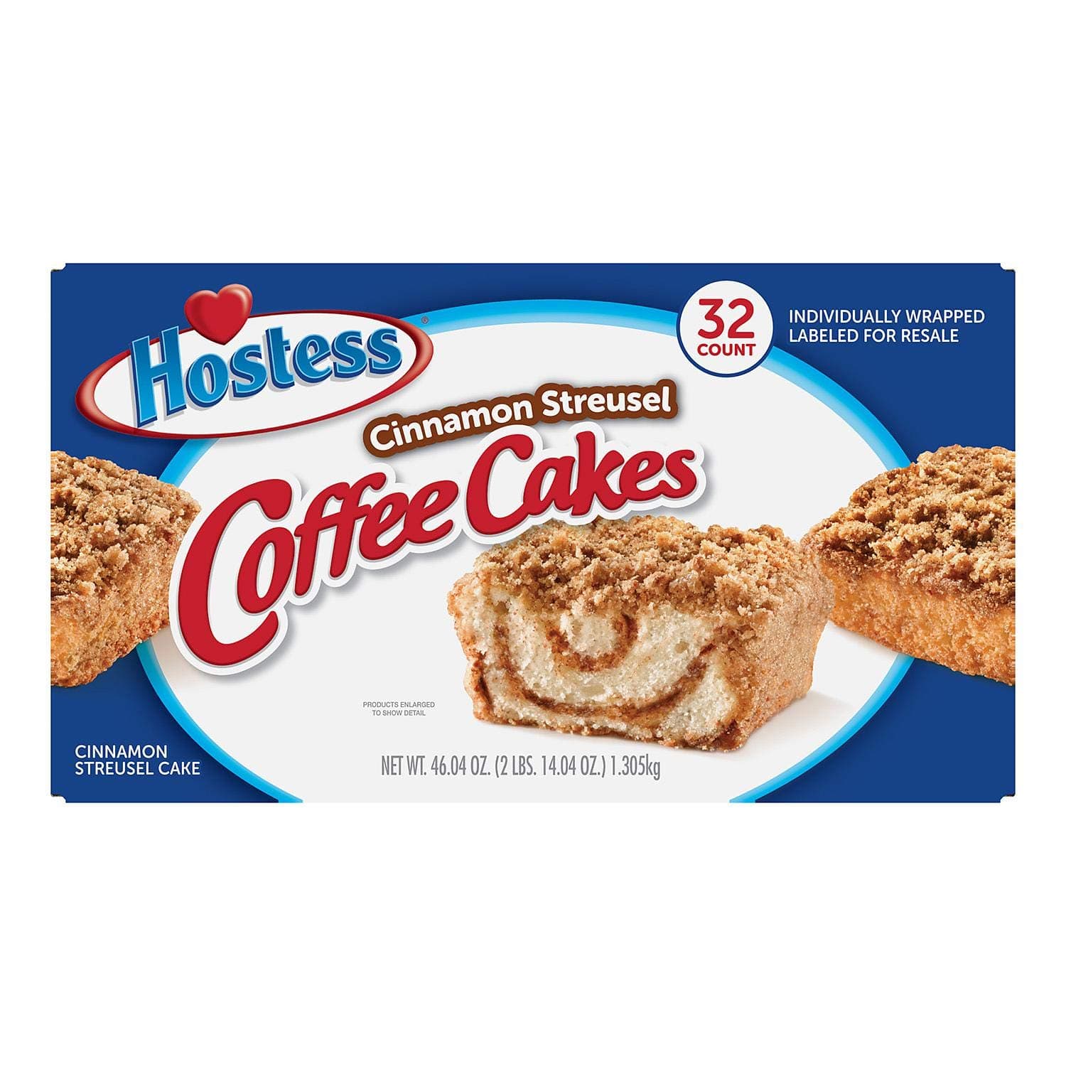 Hostess Cinnamon Streusel Coffee Cakes, 32 count