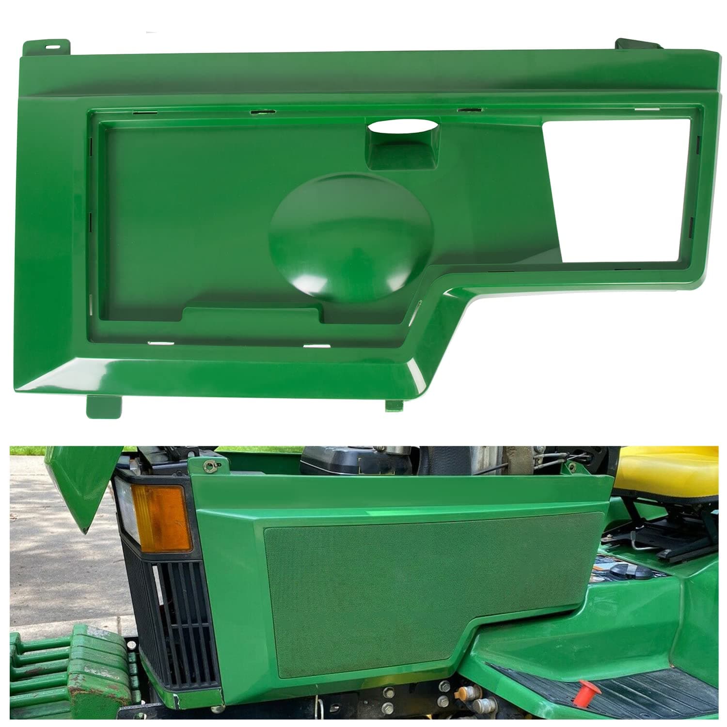 HECASA Side Panels Kit Compatible with John Deere 415 425 445 455 Replace for AM128983 Left Driver Side