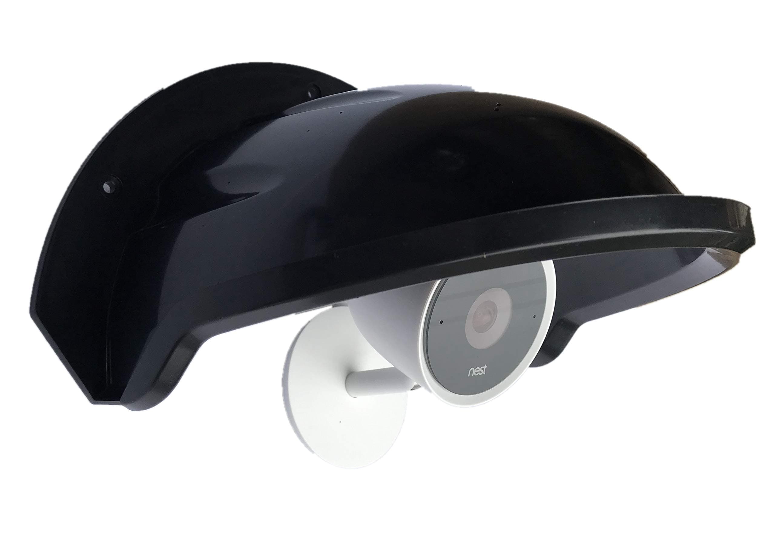 Universal Sun Rain Shade Camera Cover Shield for Nest/Ring/Arlo/Dome/Bullet Outdoor Camera - Black