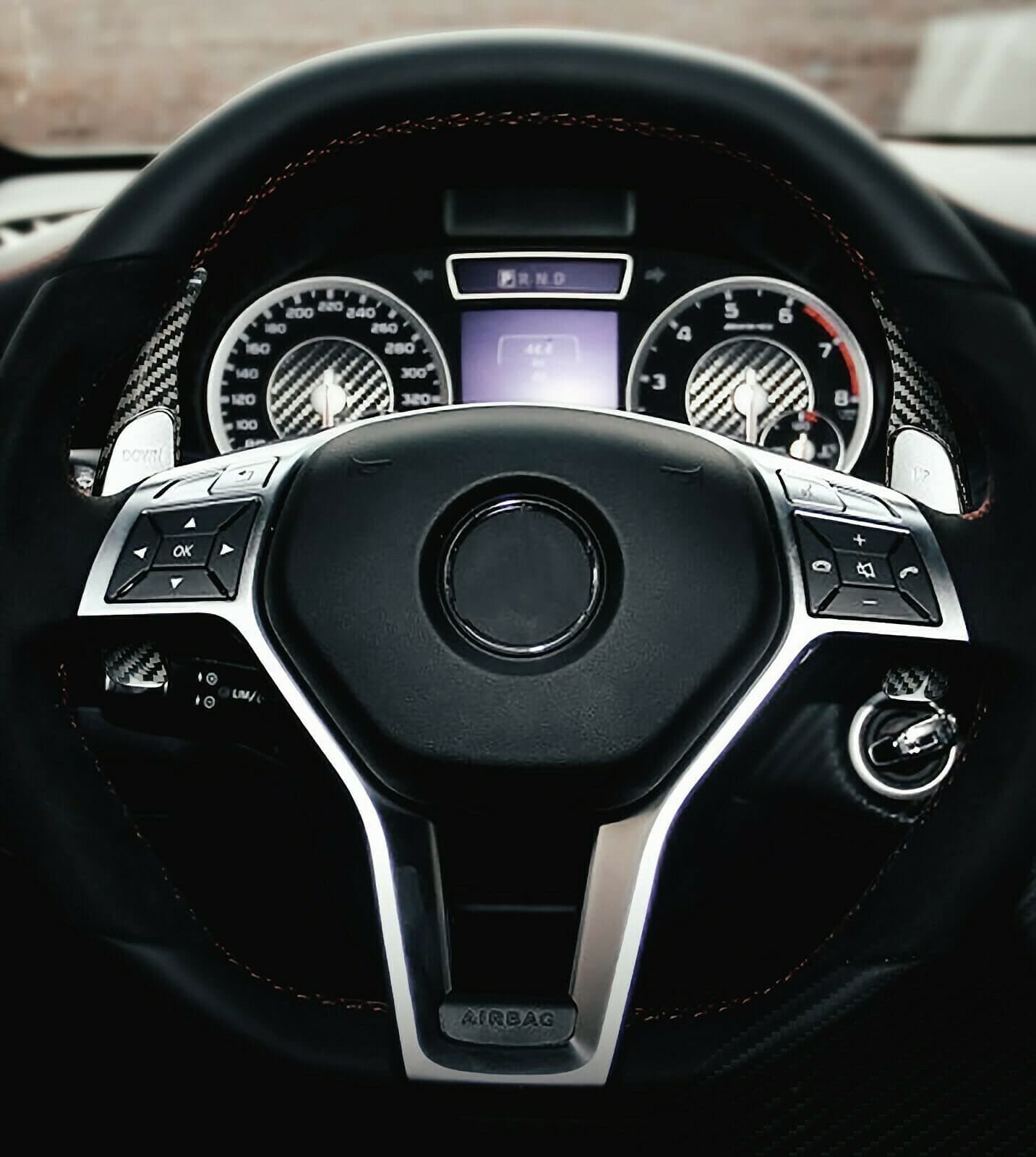 Max Auto Carbon Full carbon genuine carbon shift paddles shift paddles suitable for C63 W204 CLA 45 A45 E63 W221 S63 S65 AMG