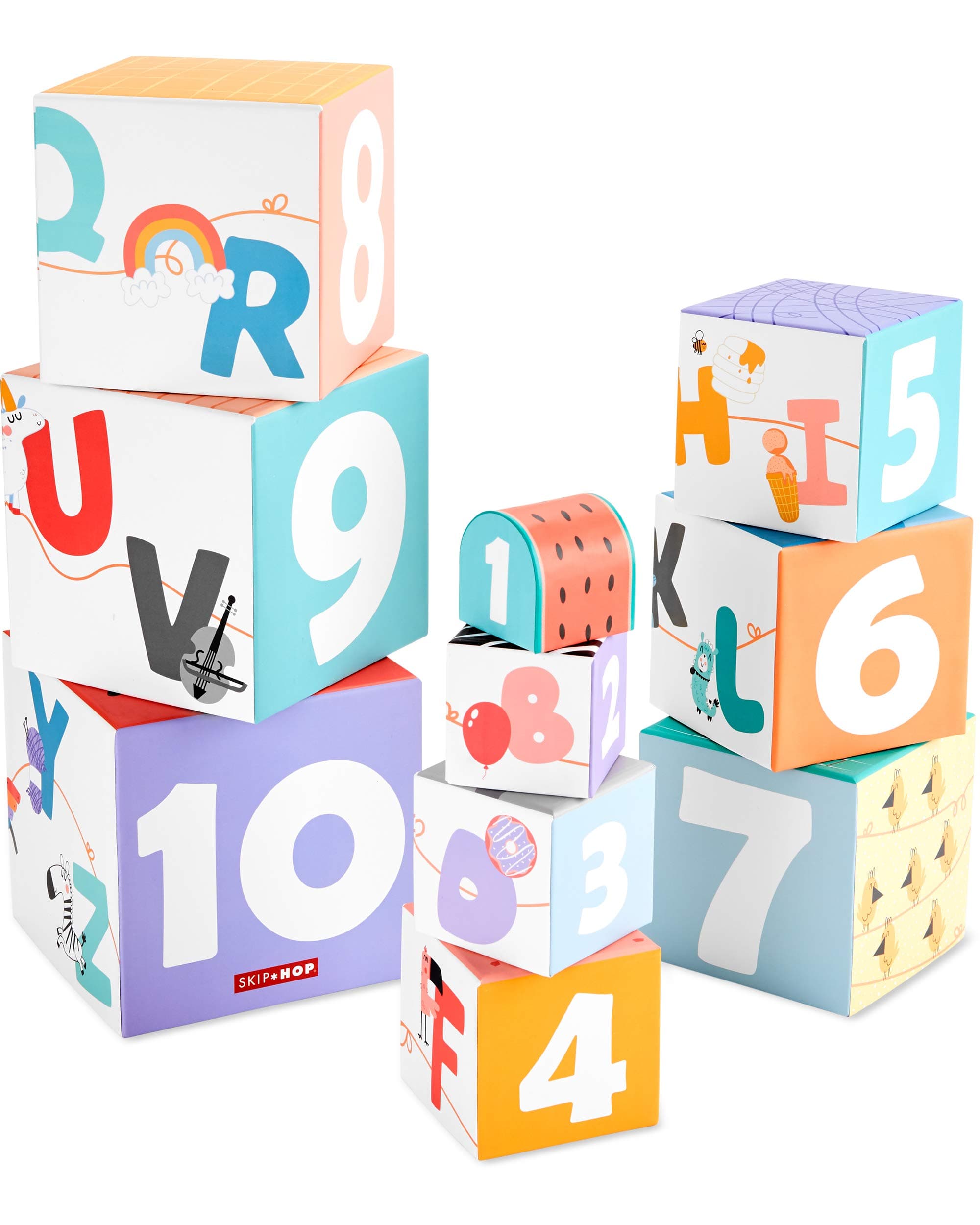 Skip Hop ABC & Me Infant Toy Nesting Blocks, Multi