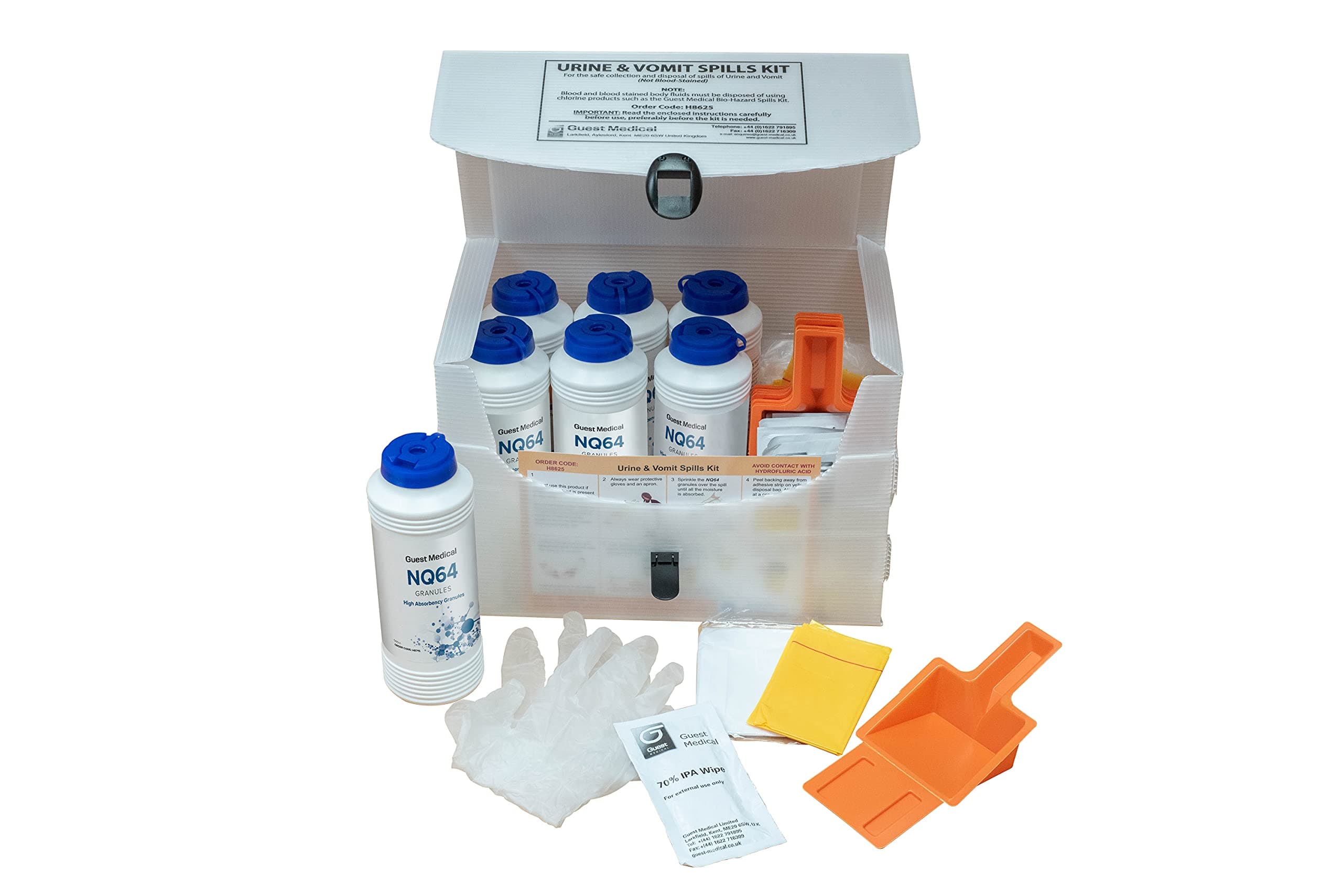 Urine and Vomit Spill Kit, Multi-Use (8 Spills)