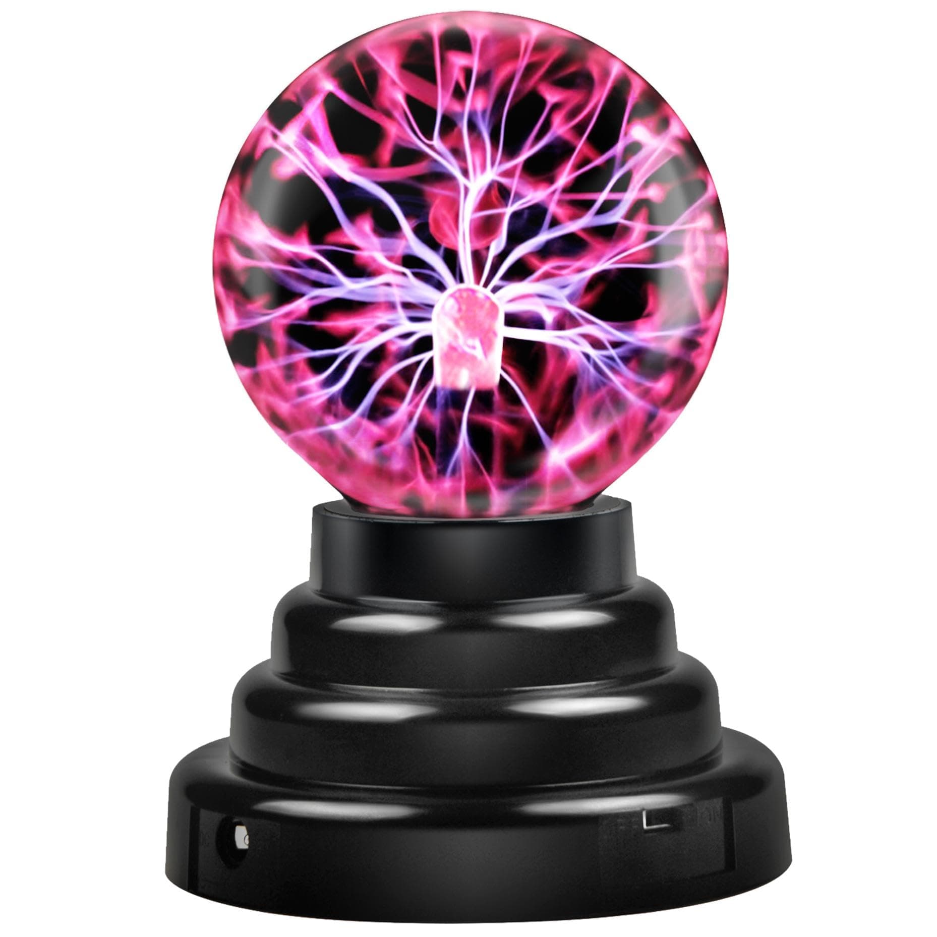 Flashmen Plasma Ball Science Toy for Kids Touch Sensitive Plasma Globe Decorative Lamp Novelty Toy Halloween Christmas 3 inch
