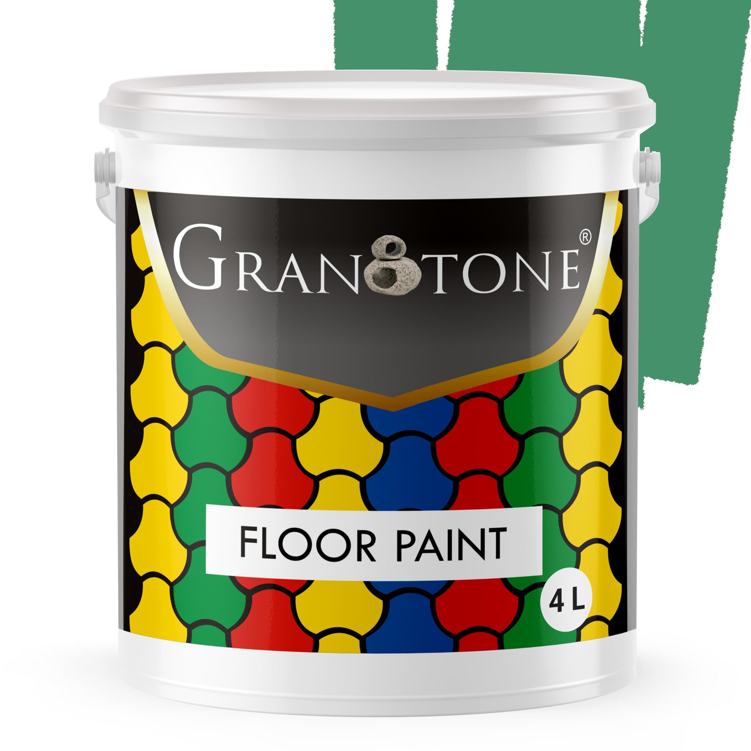 GRANOTONE Floor Paint ( 4 L, Dark Green)