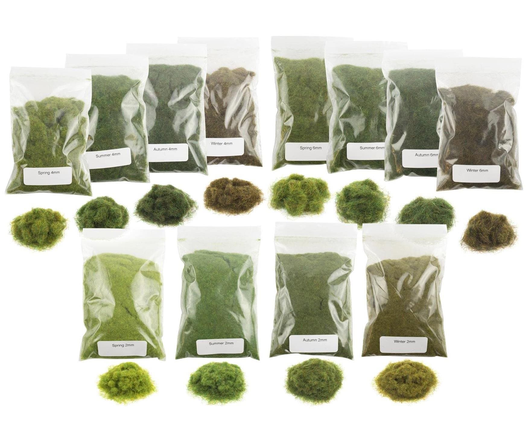 War World Scenics Four Seasons Static Grass Kit – Modelling Model Railway Railroad Wargame Layout Scenery Terrain Landscape Diorama Materials Track All Gauges