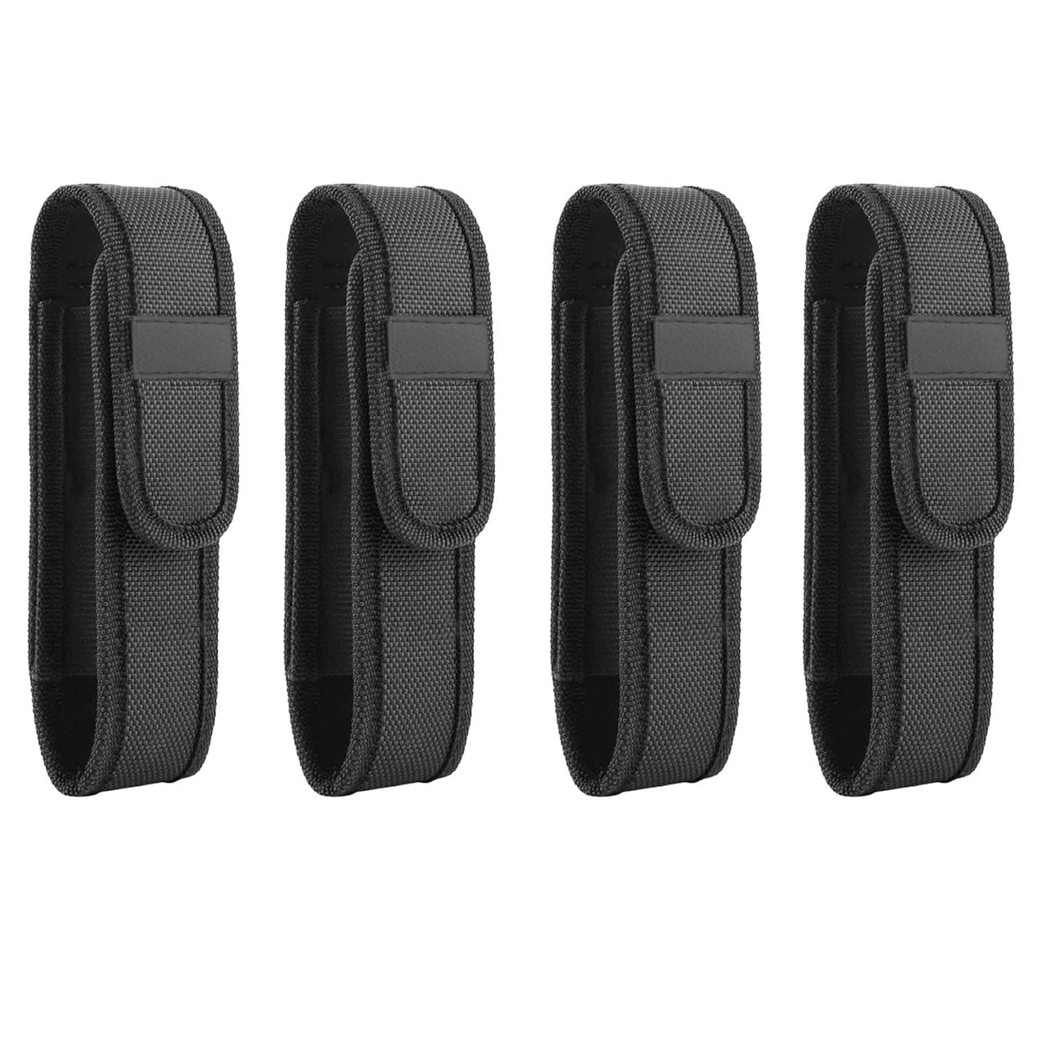 - 4-Pack Flashlight Holster Carry Case Holder for 5"-7" Flash Light