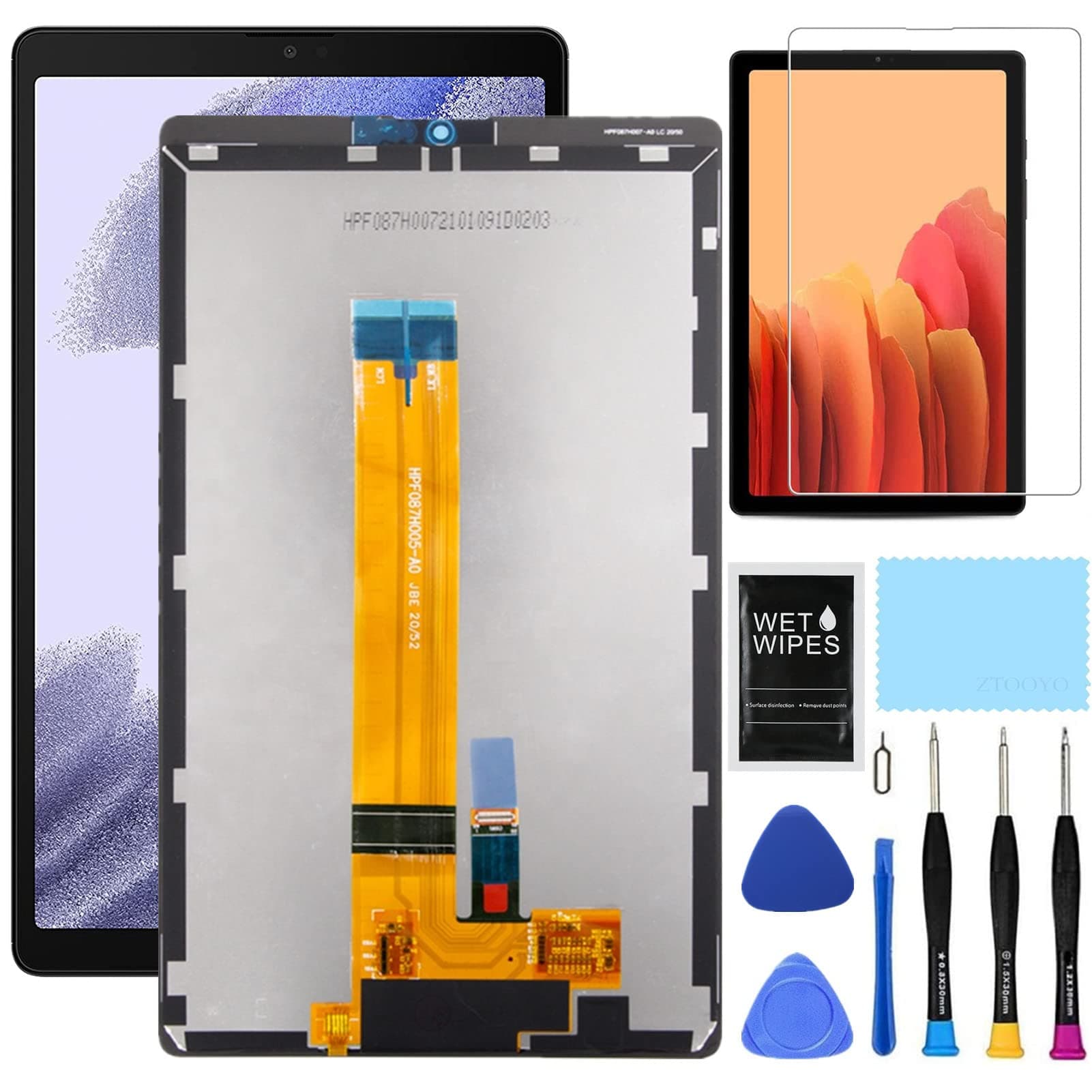 for Samsung Galaxy Tablet A7 Lite Screen Replacement kit for Samsung Tab A7 Lite 2021 SM-T220 T227a T227u T227w LCD Display Digitizer Touch Screen Assembly 8.7 inch Black(Not for T225)