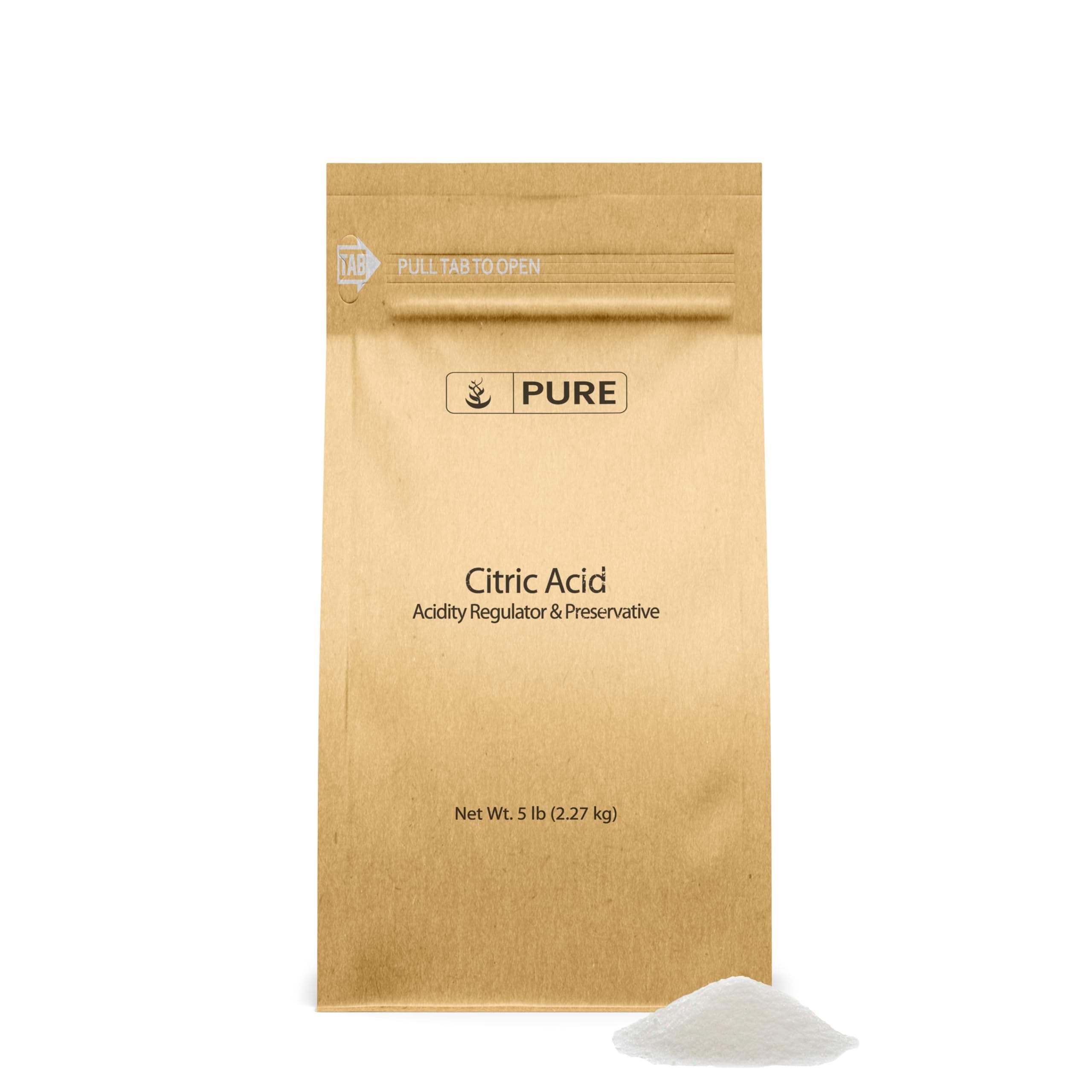 Pure Original Ingredients Citric Acid (5 lb.), Eco-Friendly Packaging, Natural, Food Safe